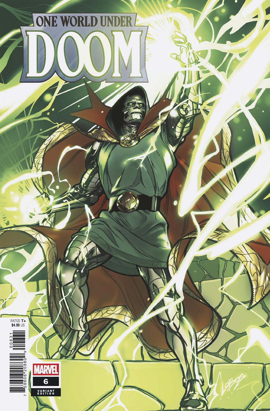 Stock Photo of One World Under Doom #6 Pablo Villalobos Variant Marvel Comics Comics sold by Stronghold Collectibles of Acadiana Lafayette, LA