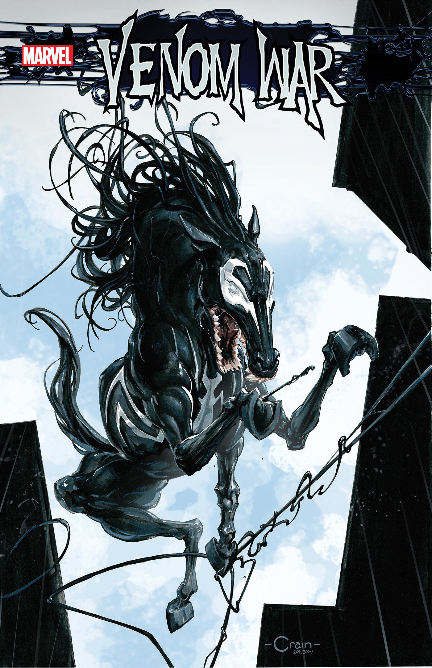 Stock Photo of Venom War #5 Clayton Crain Venom Horse Variant [VW] Marvel Comics Comics sold by Stronghold Collectibles of Acadiana Lafayette, LA