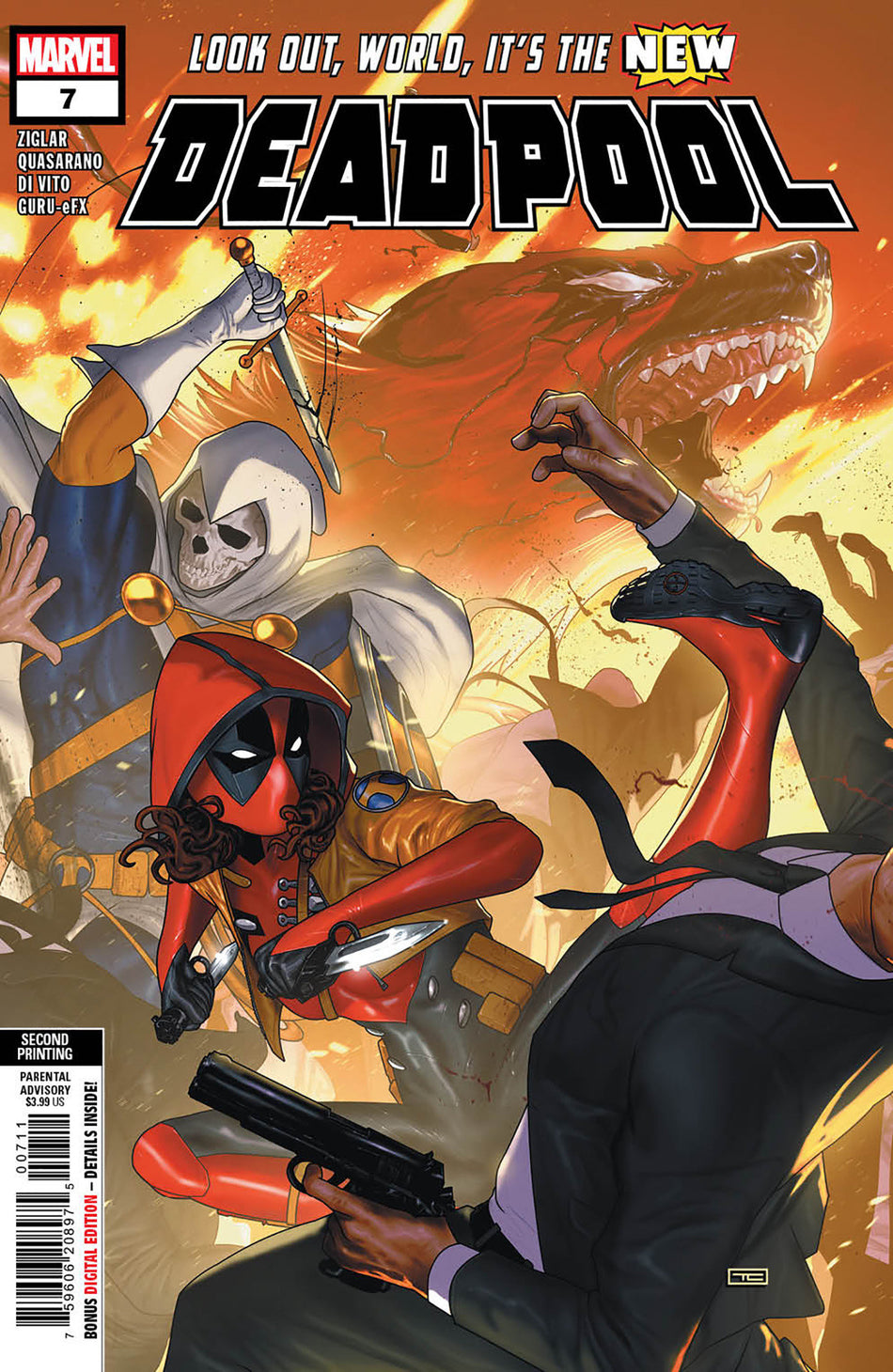 Stock Photo of Deadpool #7 Taurin Clarke 2nd Print Variant Marvel Comics Comics sold by Stronghold Collectibles of Acadiana Lafayette, LA