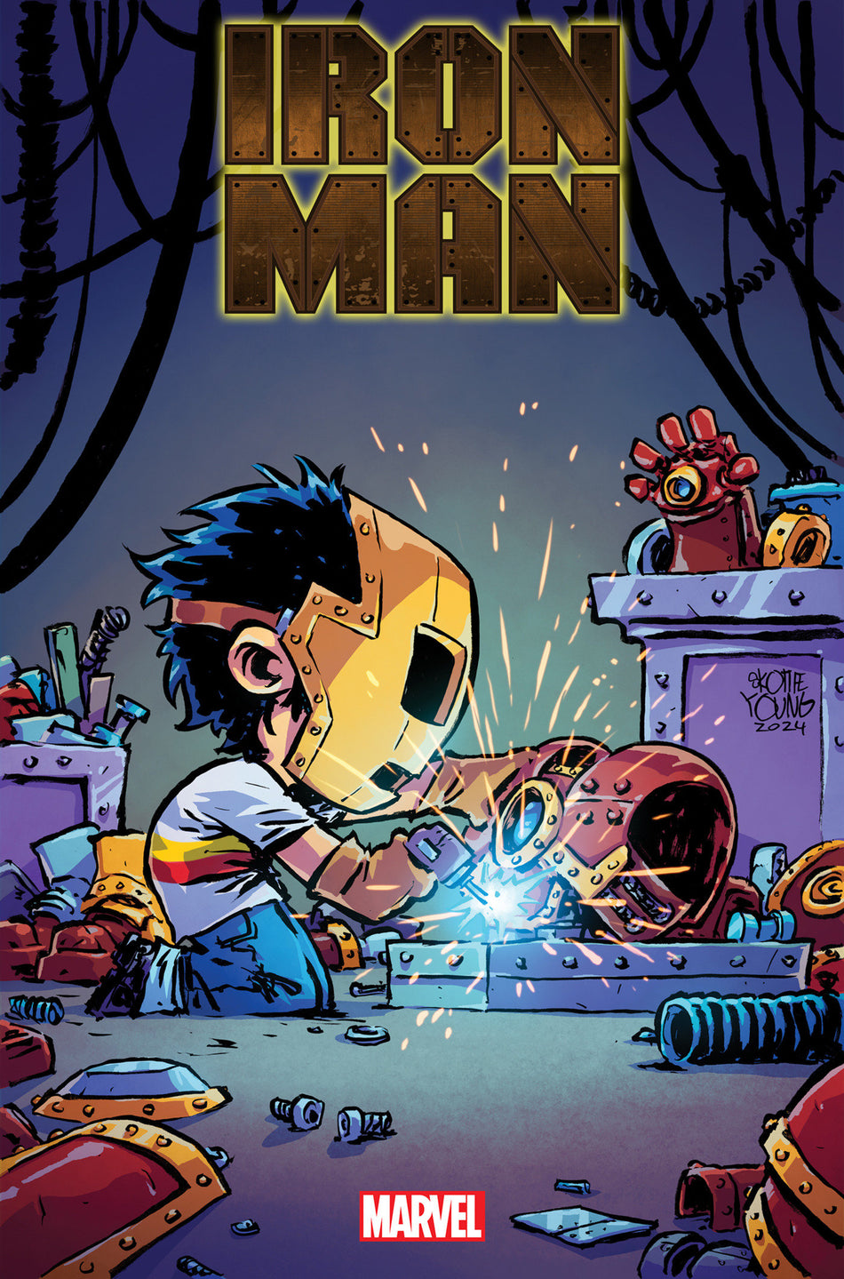 Stock Photo of Iron Man #1 Skottie Young Variant Marvel Comics Comics sold by Stronghold Collectibles of Acadiana Lafayette, LA