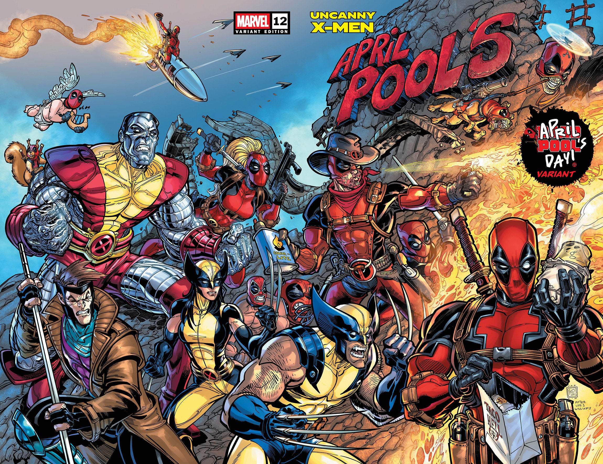 Stock Photo of Uncanny X-Men #12 Chad Hardin April Pool's Day Wraparound Variant Marvel Comics Comics sold by Stronghold Collectibles of Acadiana Lafayette, LA