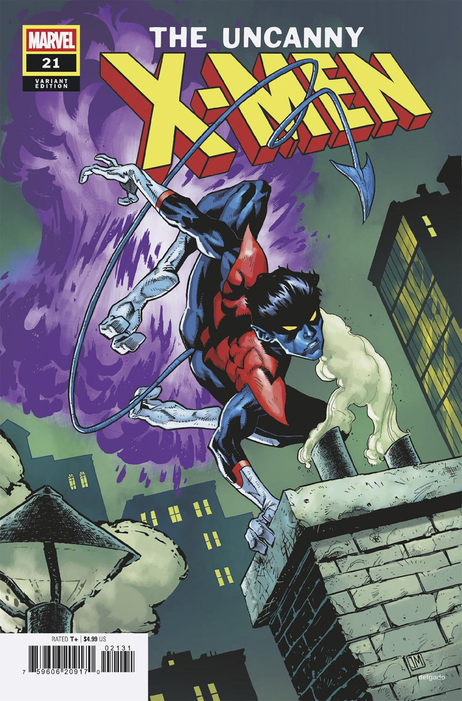 Stock Photo of Uncanny X Men #21 Justin Mason Nightcrawler Variant Marvel Comics Comics sold by Stronghold Collectibles of Acadiana Lafayette, LA