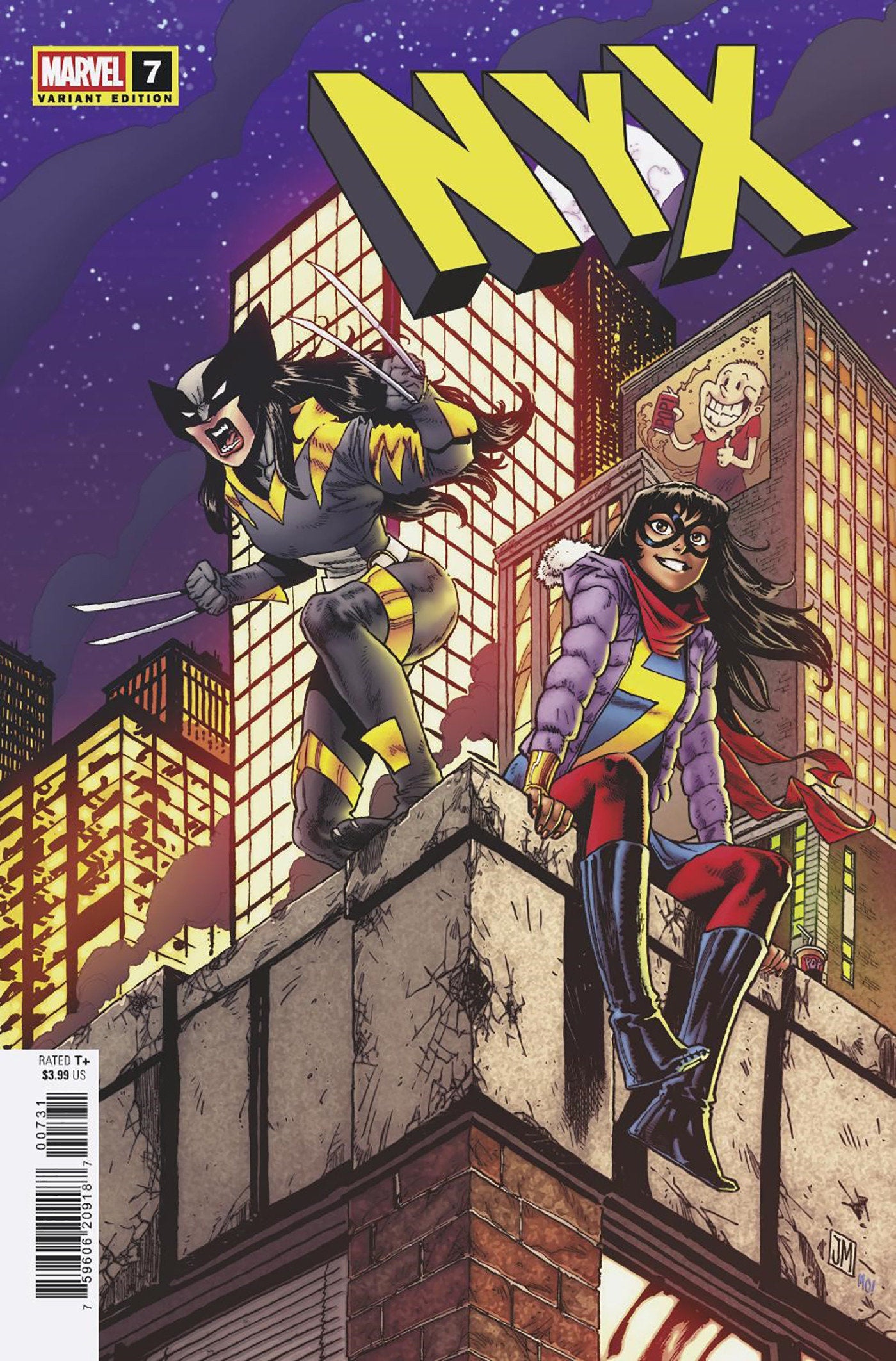 Stock Photo of NYX #7 Justin Mason Variant Marvel Comics Comics sold by Stronghold Collectibles of Acadiana Lafayette, LA