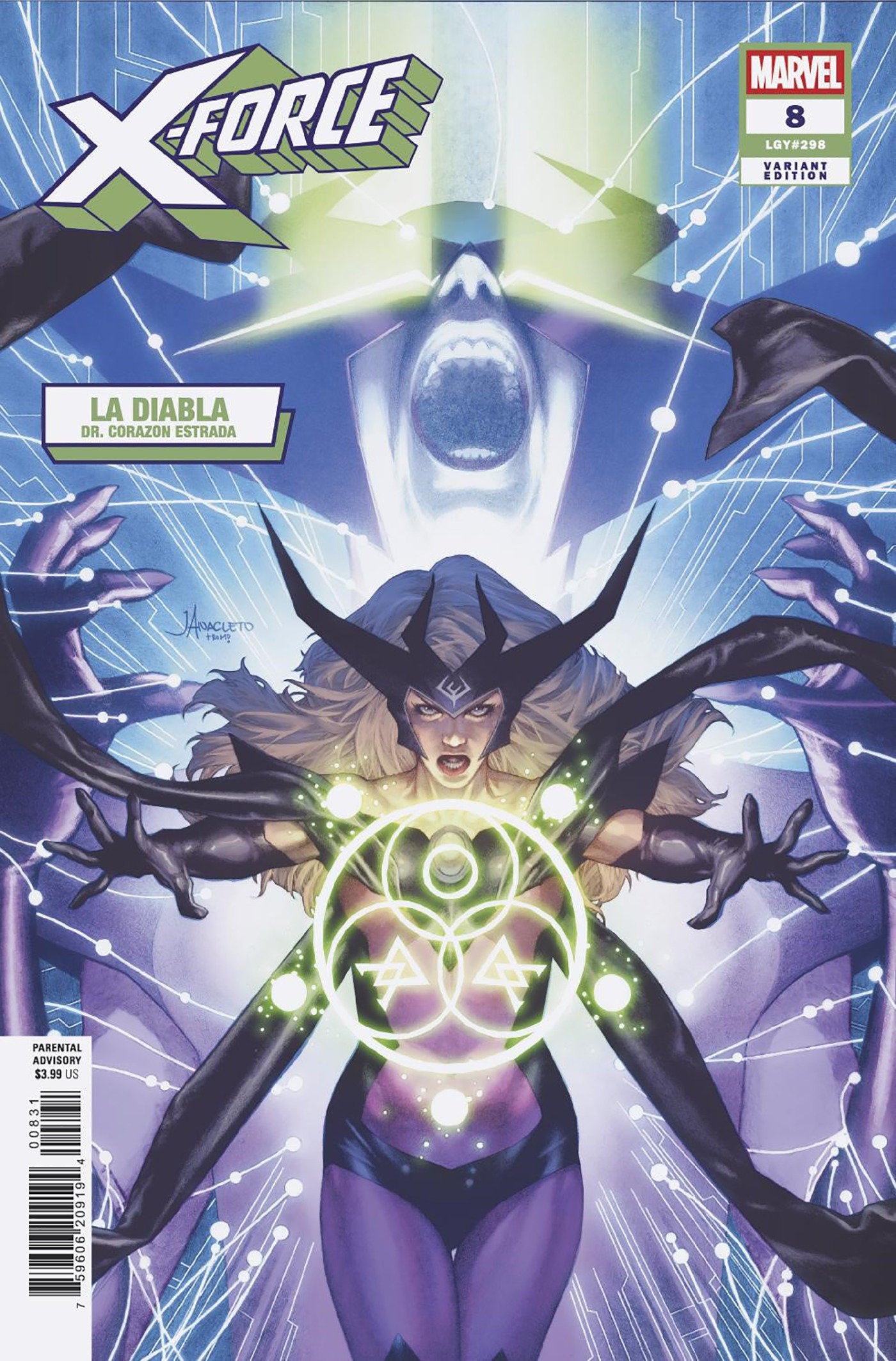 Stock Photo of X-Force #8 Jay Anacleto La Diabla Variant Marvel Comics Comics sold by Stronghold Collectibles of Acadiana Lafayette, LA