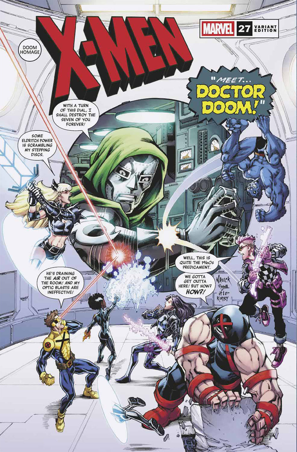 Stock Photo of  X-Men #27 Todd Nauck Doom Homage Variant Marvel Comics Comics sold by Stronghold Collectibles of Acadiana Lafayette, LA