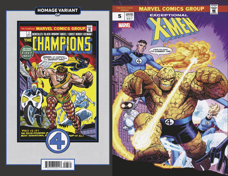 Stock Photo of Exceptional X-Men #5 Bradshaw Fantastic Four Homage Variant Marvel Comics Comics sold by Stronghold Collectibles of Acadiana Lafayette, LA