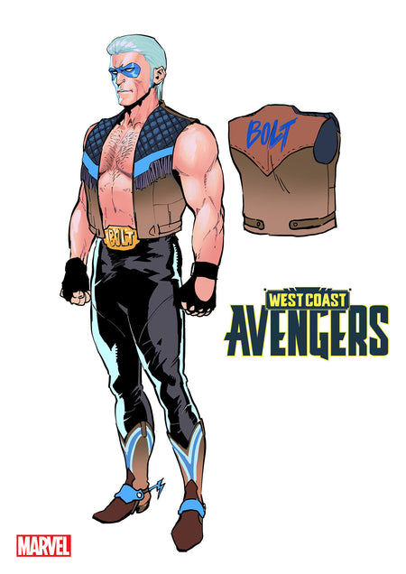 Stock Photo of West Coast Avengers #1 Danny Kim 1:10 Design Variant Marvel Comics Comics sold by Stronghold Collectibles of Acadiana Lafayette, LA