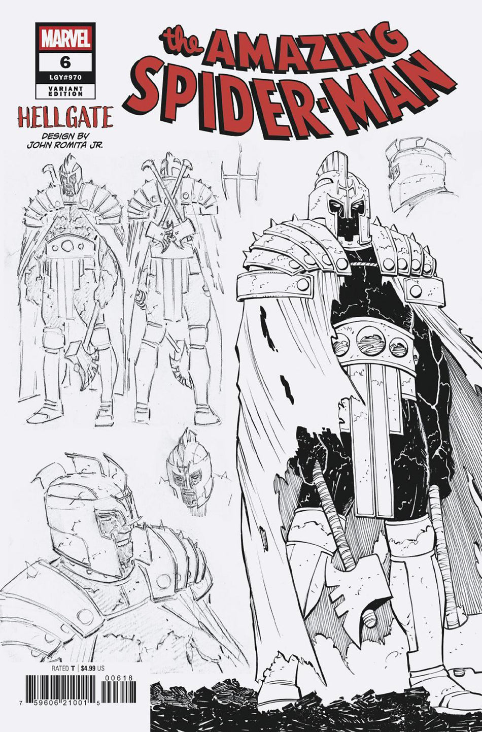 Stock Photo of Amazing Spider-Man #6 John Romita Jr. 1:10 Design Variant Marvel Comics Comics sold by Stronghold Collectibles of Acadiana Lafayette, LA