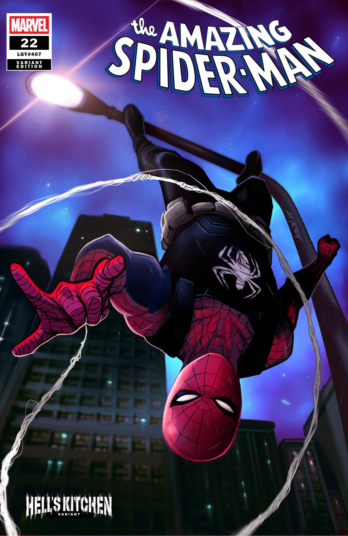 Stock Photo of  Amazing Spider-Man #22 Ario Anindito Hell's Kitchen Variant Marvel Comics Comics sold by Stronghold Collectibles of Acadiana Lafayette, LA