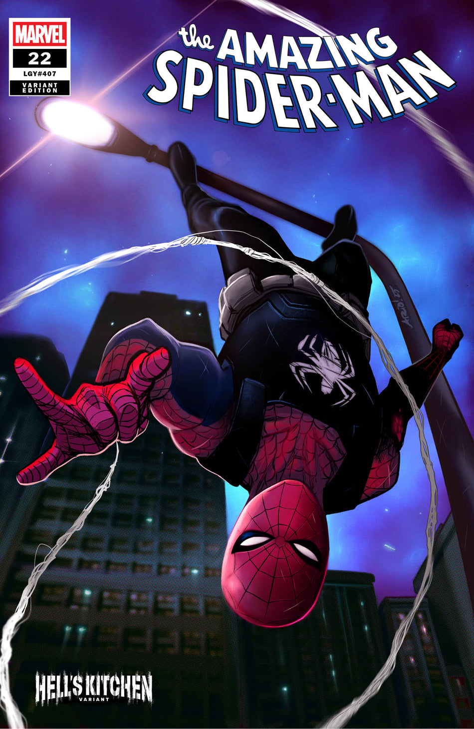 Stock Photo of  Amazing Spider-Man #22 Ario Anindito Hell's Kitchen Variant Marvel Comics Comics sold by Stronghold Collectibles of Acadiana Lafayette, LA