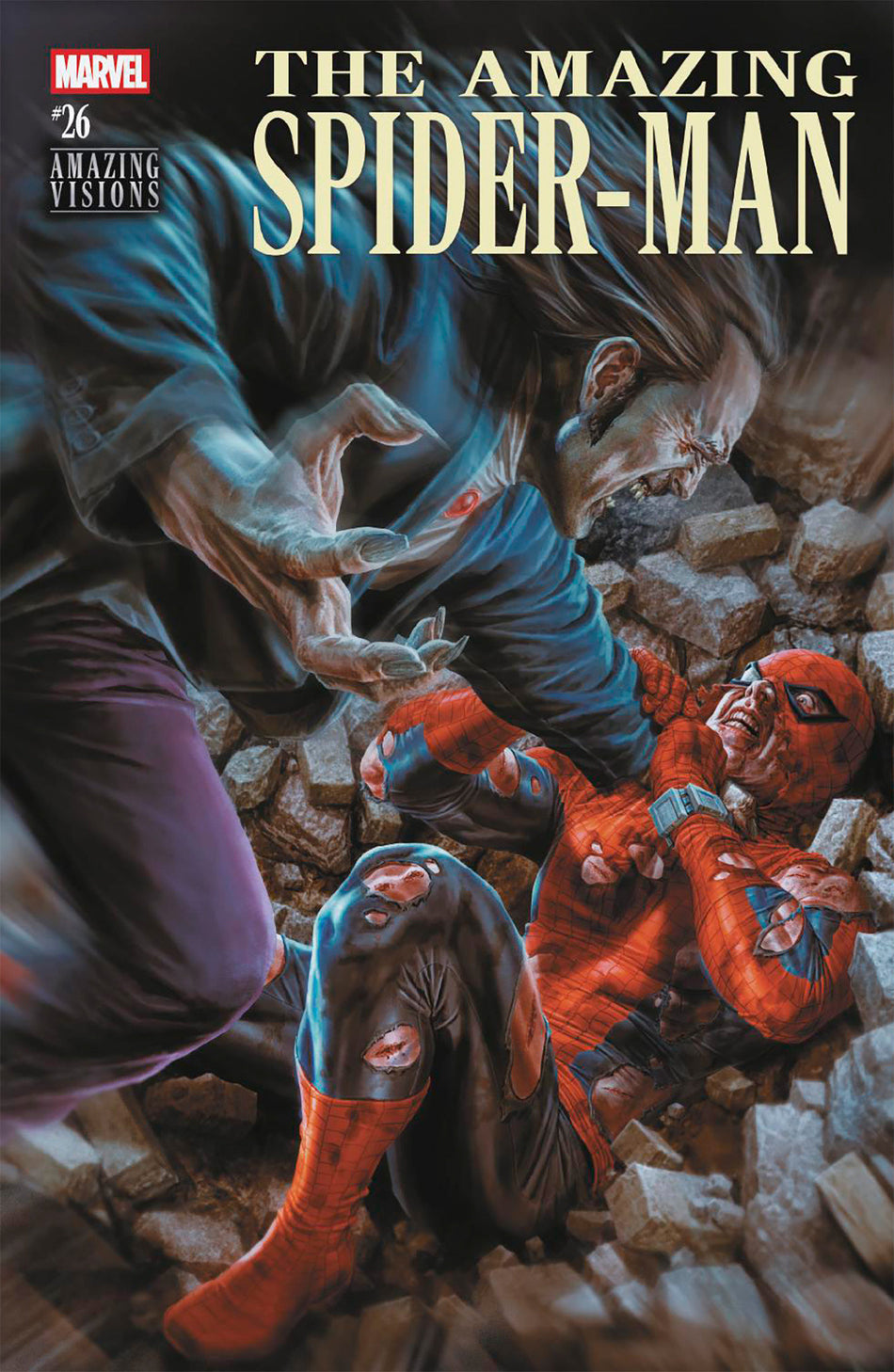 Stock Photo of  Amazing Spider-Man #26 Lee Bermejo Amazing Visions Variant [Ds] Marvel Comics Comics sold by Stronghold Collectibles of Acadiana Lafayette, LA