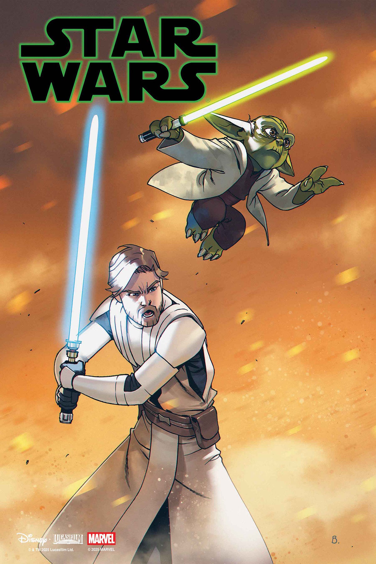 Stock Photo of Star Wars #7 Bengal Yoda & Obi Wan Jedi Knights Variant Marvel Comics Comics sold by Stronghold Collectibles of Acadiana Lafayette, LA