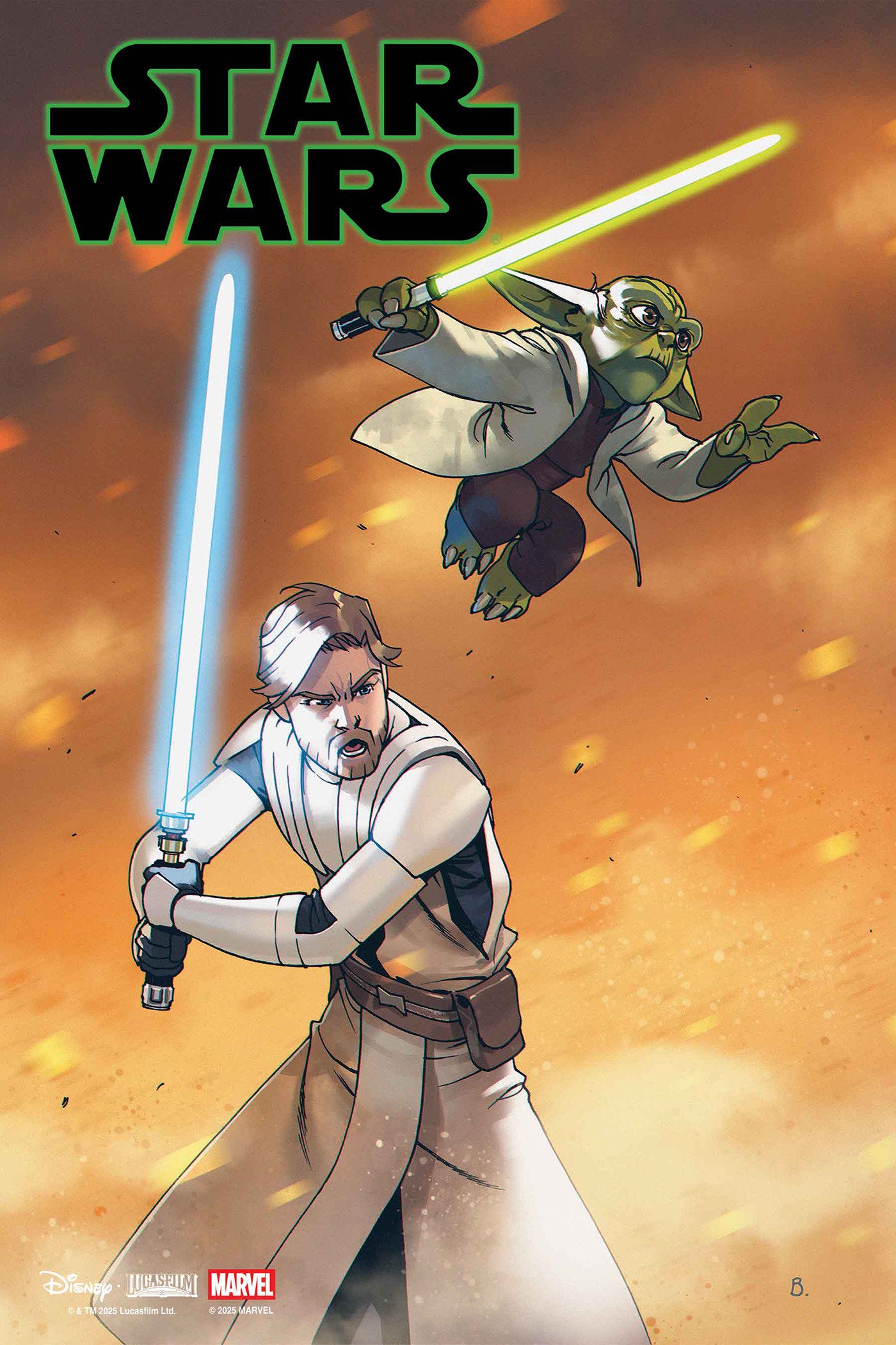Stock Photo of Star Wars #7 Bengal Yoda & Obi Wan Jedi Knights Variant Marvel Comics Comics sold by Stronghold Collectibles of Acadiana Lafayette, LA
