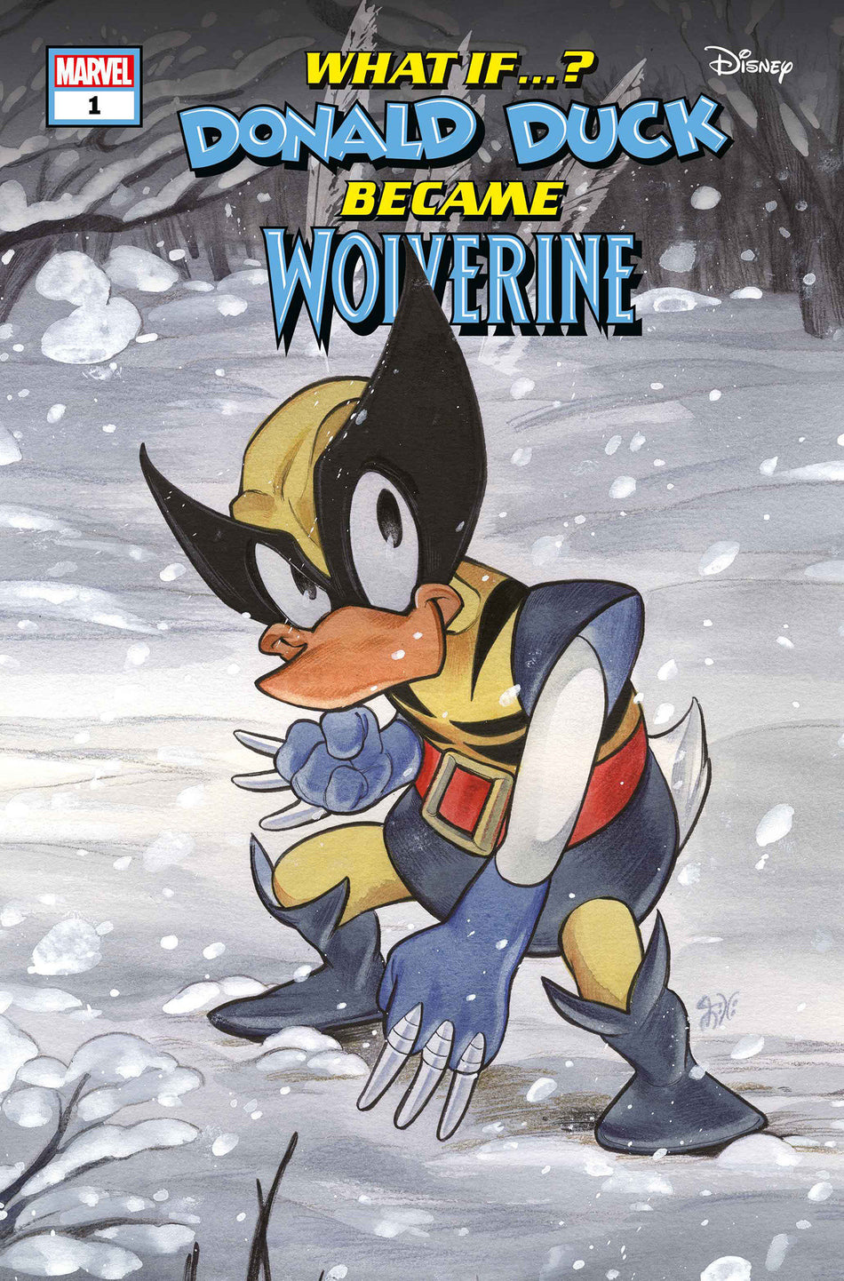 Stock photo of Marvel & Disney: What If...? Donald Duck Became Wolverine #1 Peach Momoko Variant Marvel Comics Comics sold by Stronghold Collectibles of Acadiana, Lafayette, Louisiana