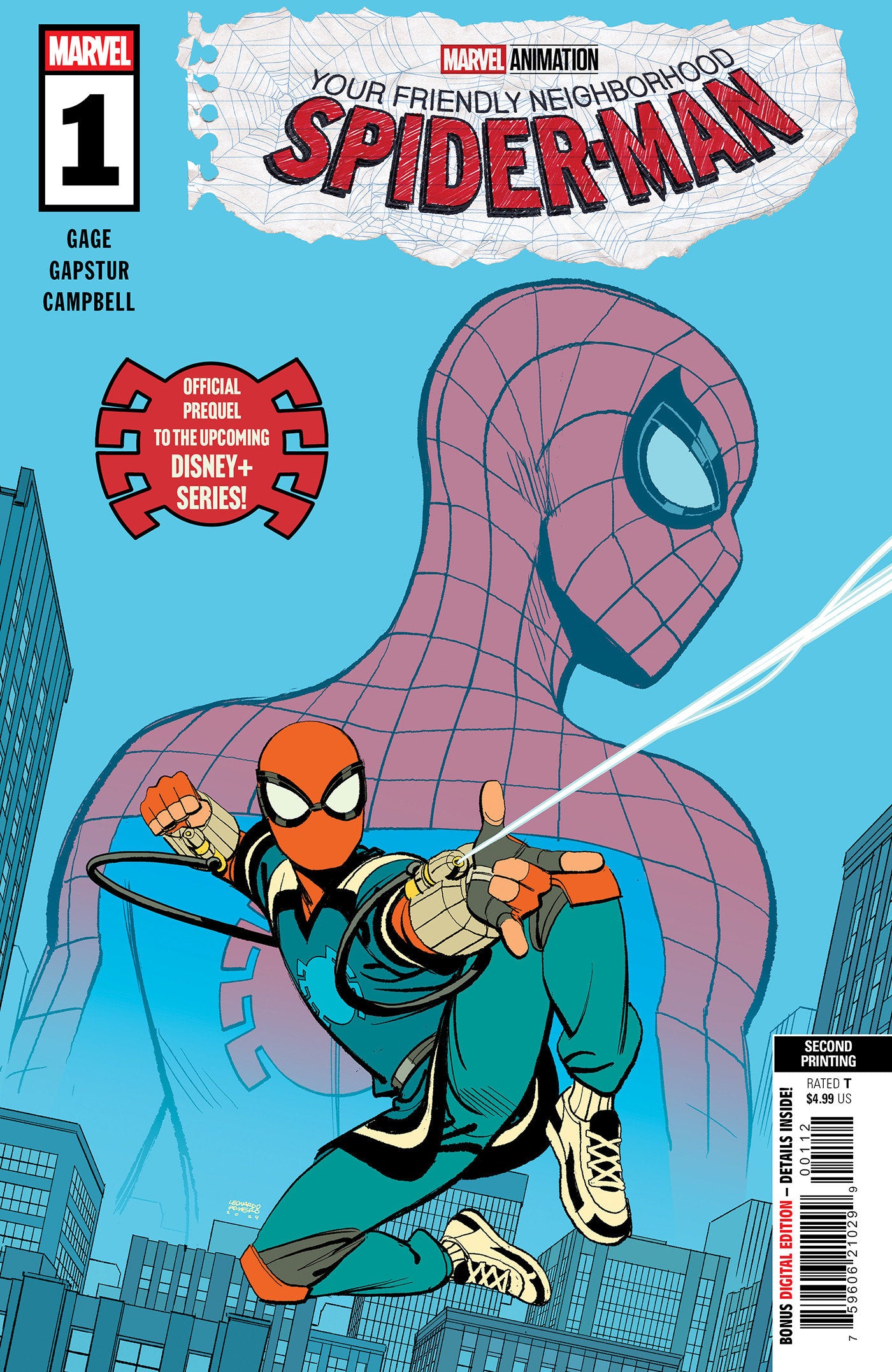 Stock Photo of Your Friendly Neighborhood Spider-Man #1 Leonardo Romero 2nd Print Variant Marvel Comics Comics sold by Stronghold Collectibles of Acadiana Lafayette, LA