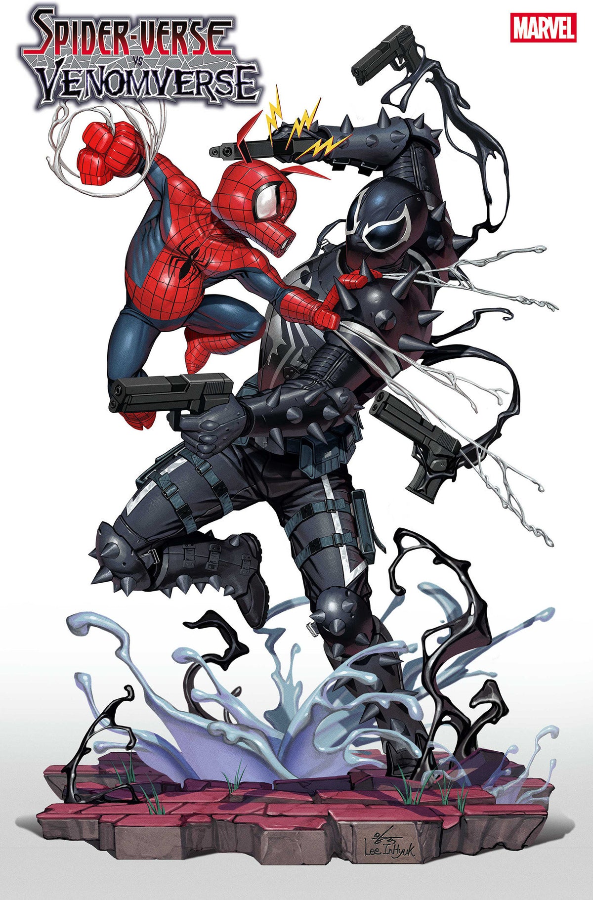 Stock Photo of Spider-Verse vs. Venomverse #3 Inhyuk Lee Variant Marvel Comics Comics sold by Stronghold Collectibles of Acadiana Lafayette, LA