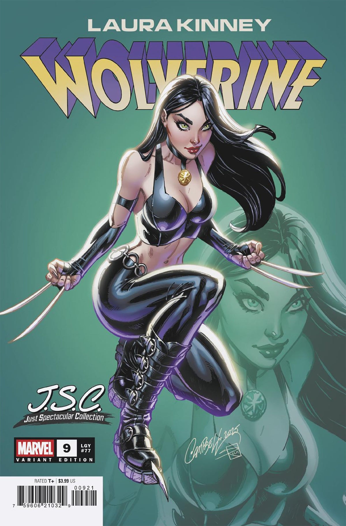 Stock Photo of Laura Kinney: Wolverine #9 J. Scott Campbell Just Spectacular Collection Variant Marvel Comics Comics sold by Stronghold Collectibles of Acadiana Lafayette, LA