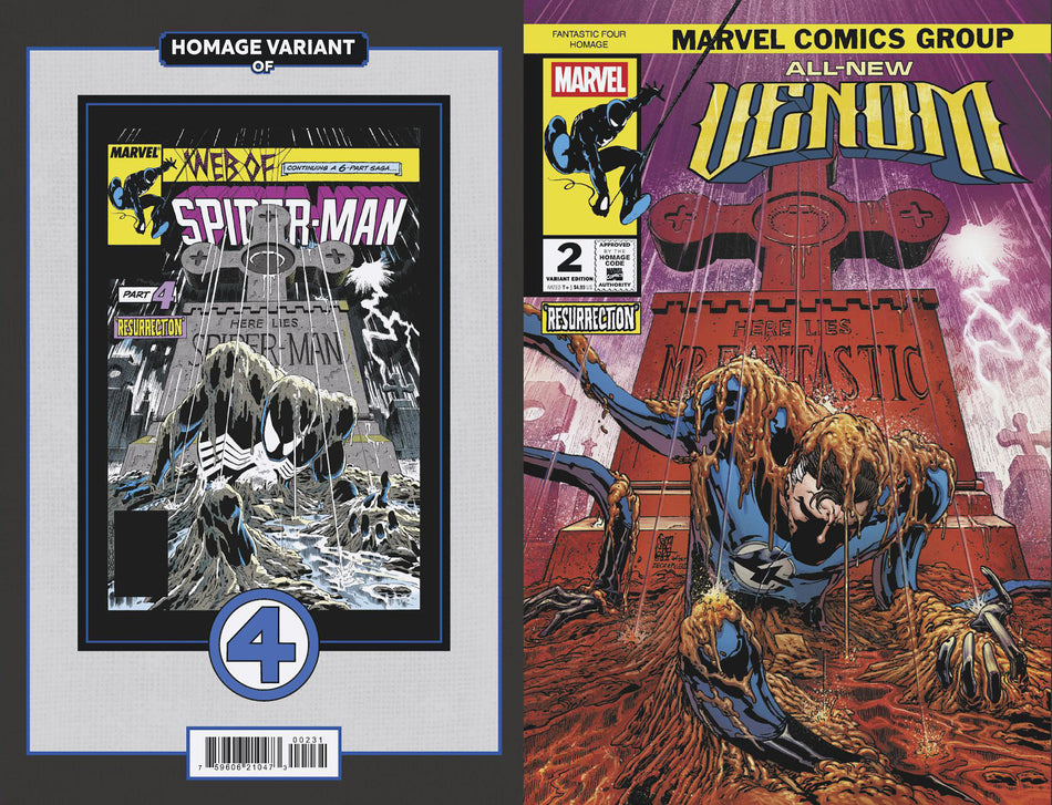Stock Photo of All-New Venom #2 Giuseppe Camuncoli Fantastic Four Homage Variant Marvel Comics Comics sold by Stronghold Collectibles of Acadiana Lafayette, LA