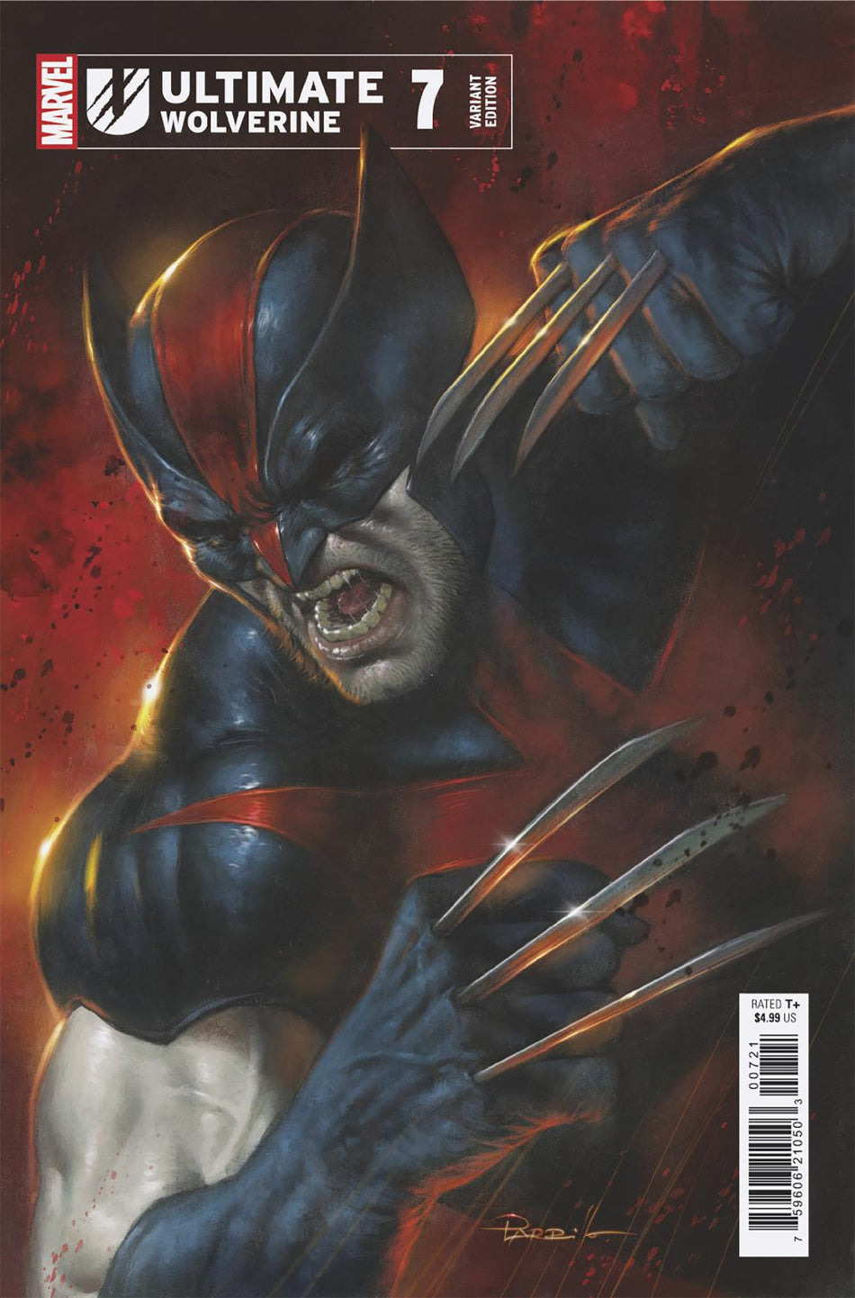 Stock Photo of Ultimate Wolverine #7 Lucio Parrillo Variant Marvel Comics Comics sold by Stronghold Collectibles of Acadiana Lafayette, LA