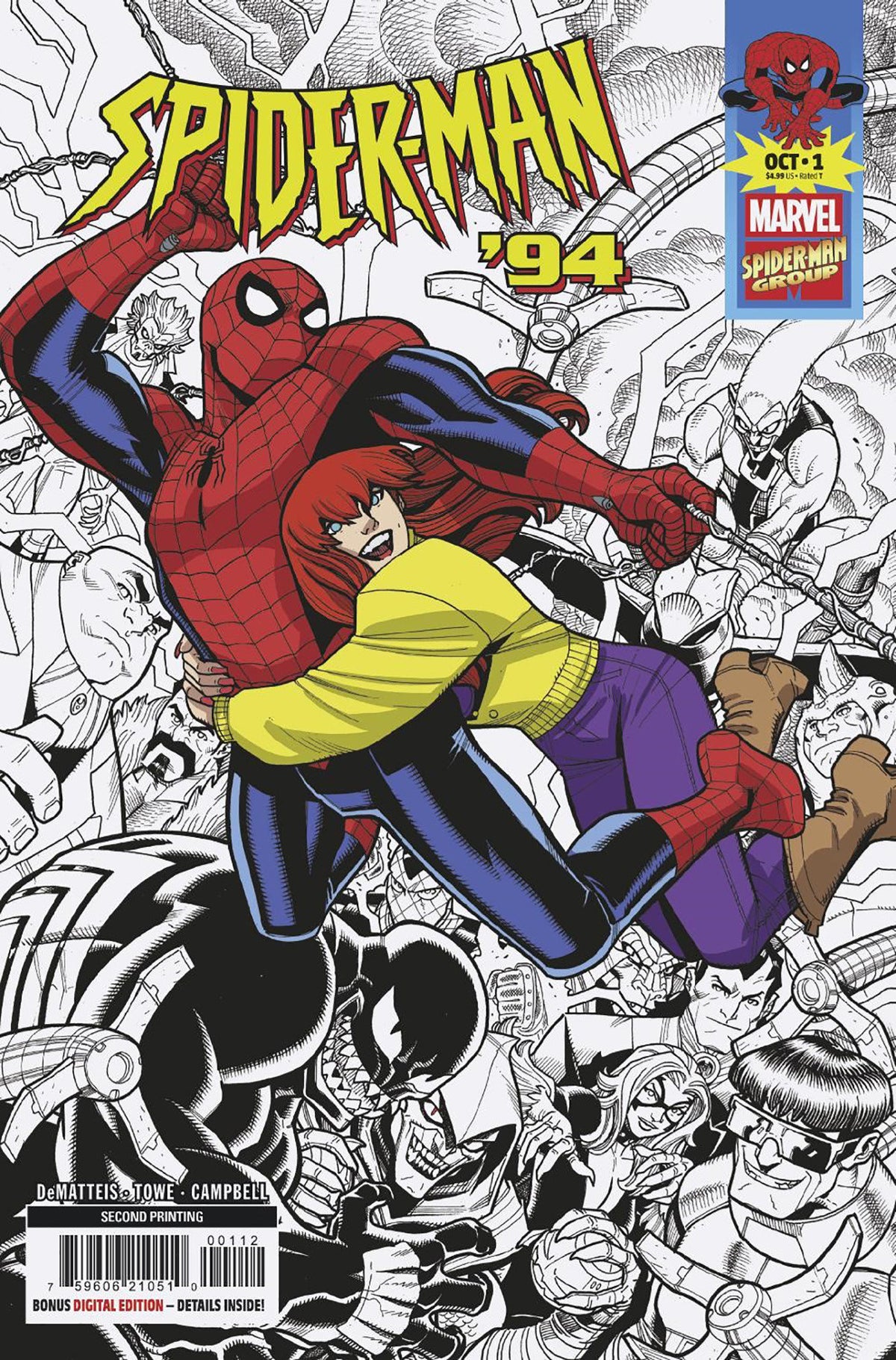 Stock Photo of Spider-Man '94 #1 Nick Bradshaw 2nd Print Variant Marvel Comics Comics sold by Stronghold Collectibles of Acadiana Lafayette, LA