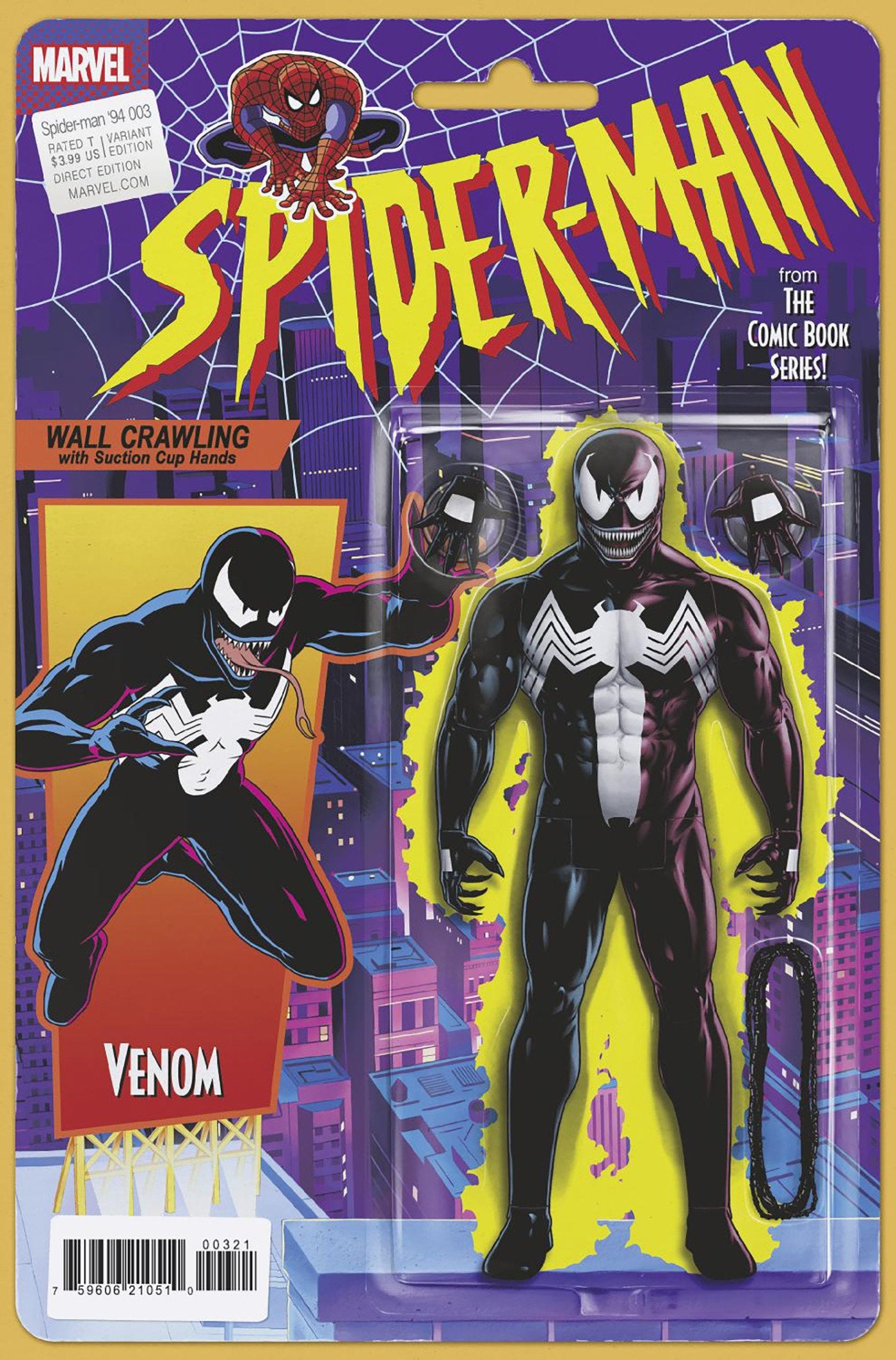 Stock Photo of Spider-Man '94 #3 John Tyler Christopher Action Figure Variant Marvel Comics Comics sold by Stronghold Collectibles of Acadiana Lafayette, LA