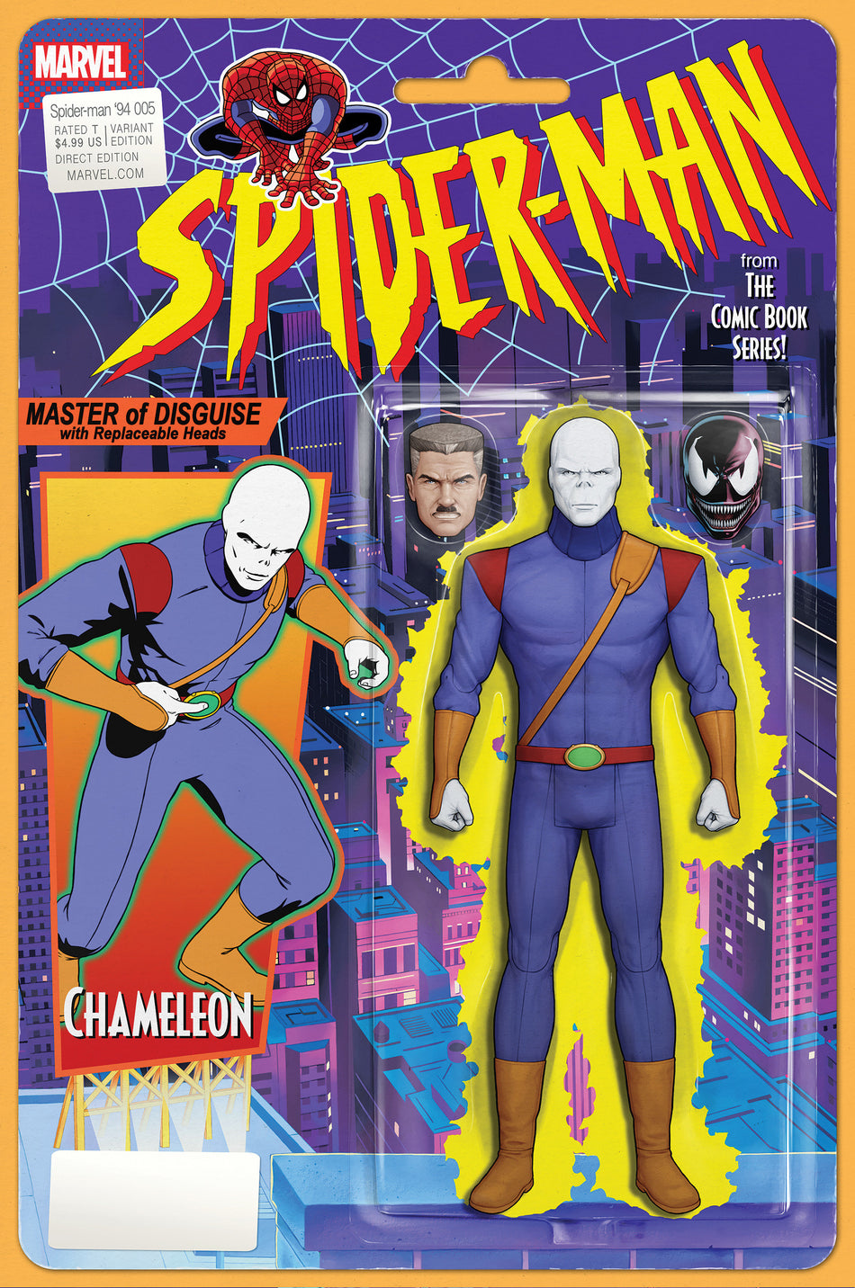 Stock Photo of  Spider-Man '94 #5 John Tyler Christopher Action Figure Variant Marvel Comics Comics sold by Stronghold Collectibles of Acadiana Lafayette, LA