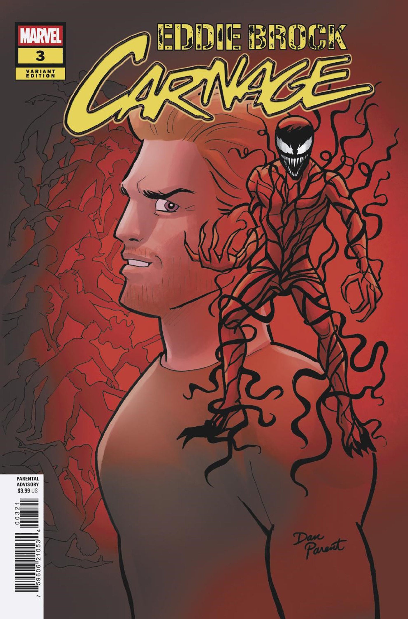 Stock Photo of Eddie Brock Carnage #3 Dan Parent Variant Marvel Comics Comics sold by Stronghold Collectibles of Acadiana Lafayette, LA