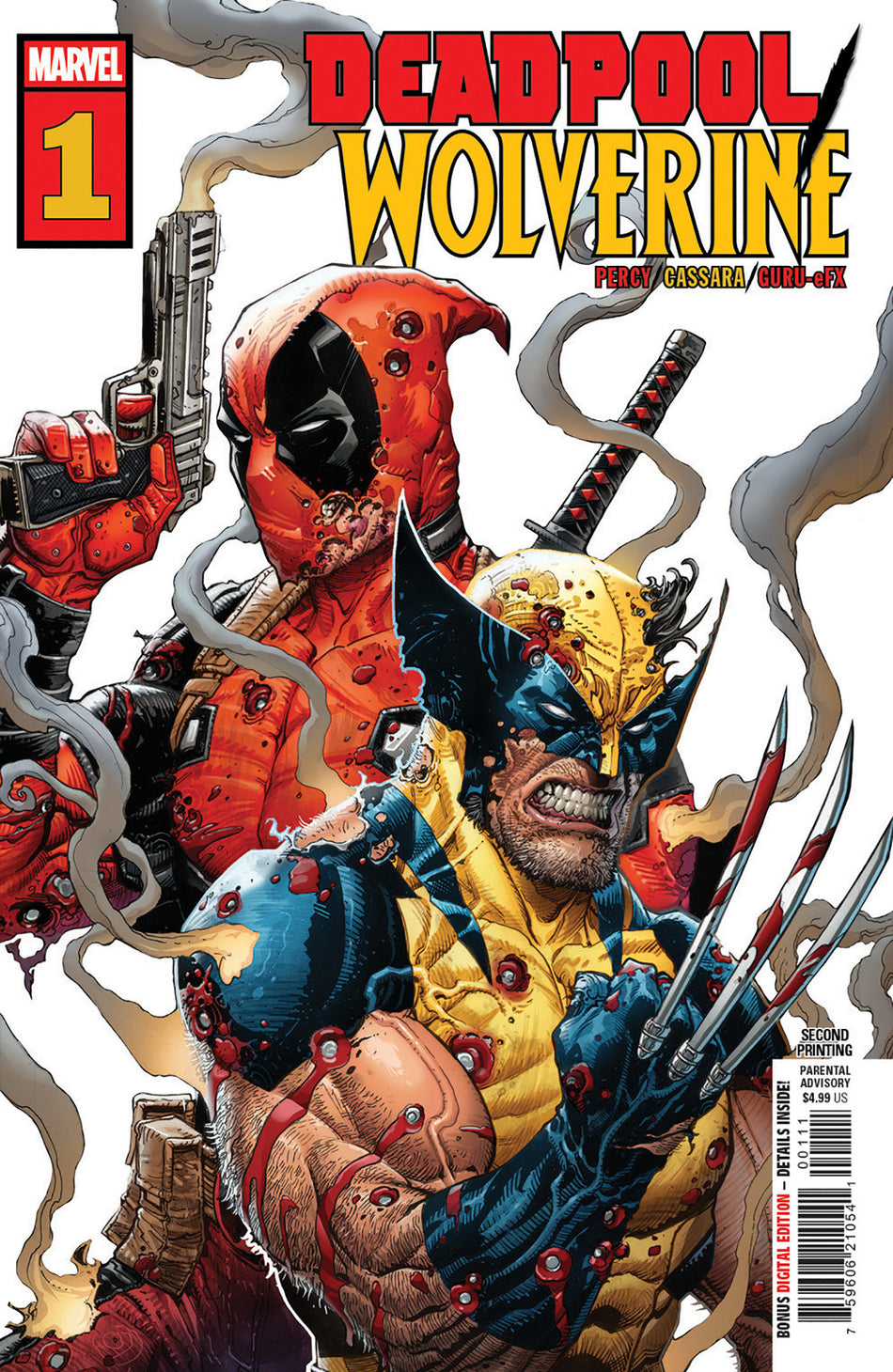Stock Photo of Deadpool Wolverine #1 2nd Print Joshua Cassara Variant Marvel Comics Comics sold by Stronghold Collectibles of Acadiana Lafayette, LA