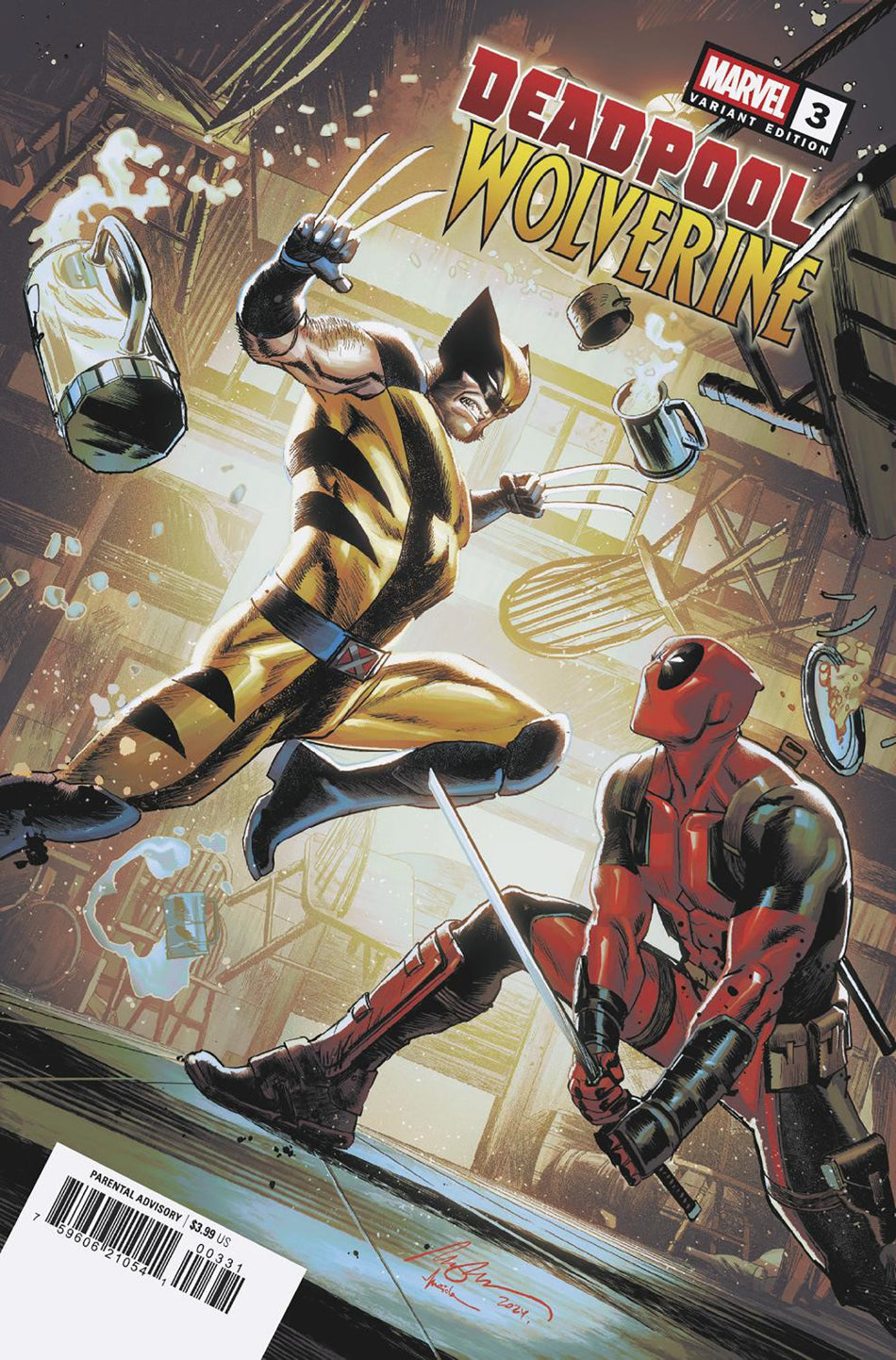 Stock Photo of Deadpool/Wolverine #3 Rafael Albuquerque Variant Marvel Comics Comics sold by Stronghold Collectibles of Acadiana Lafayette, LA