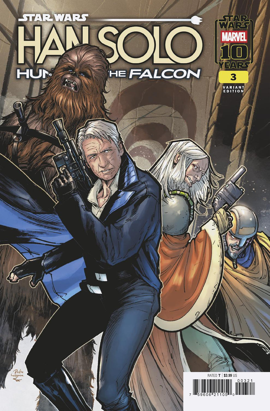 Stock Photo of Star Wars: Han Solo  Hunt For the Falcon #3 Rickie Yagawa Variant Marvel Comics Comics sold by Stronghold Collectibles of Acadiana Lafayette, LA