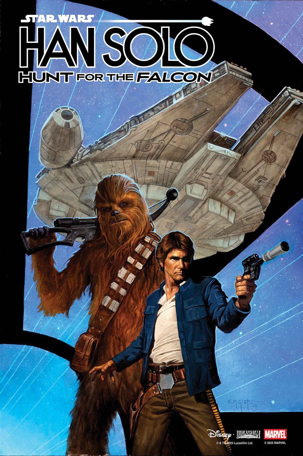 Stock Photo of  Star Wars: Han Solo   Hunt For The Falcon #4 E.M. Gist Variant Marvel Comics Comics sold by Stronghold Collectibles of Acadiana Lafayette, LA