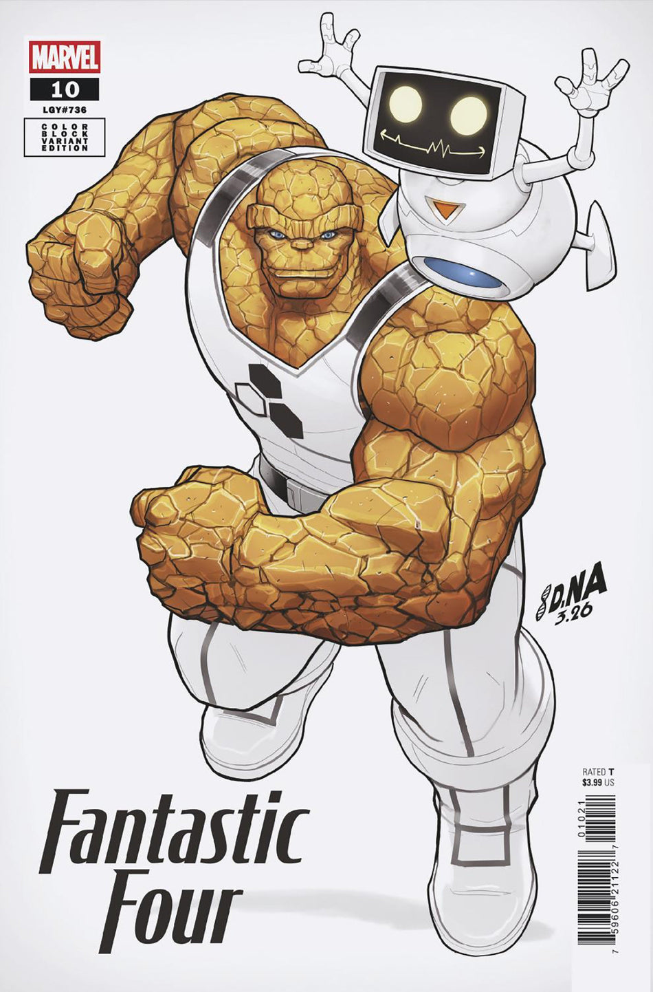 Stock Photo of  Fantastic Four #10 David Nakayama Color Block White Variant Marvel Comics Comics sold by Stronghold Collectibles of Acadiana Lafayette, LA