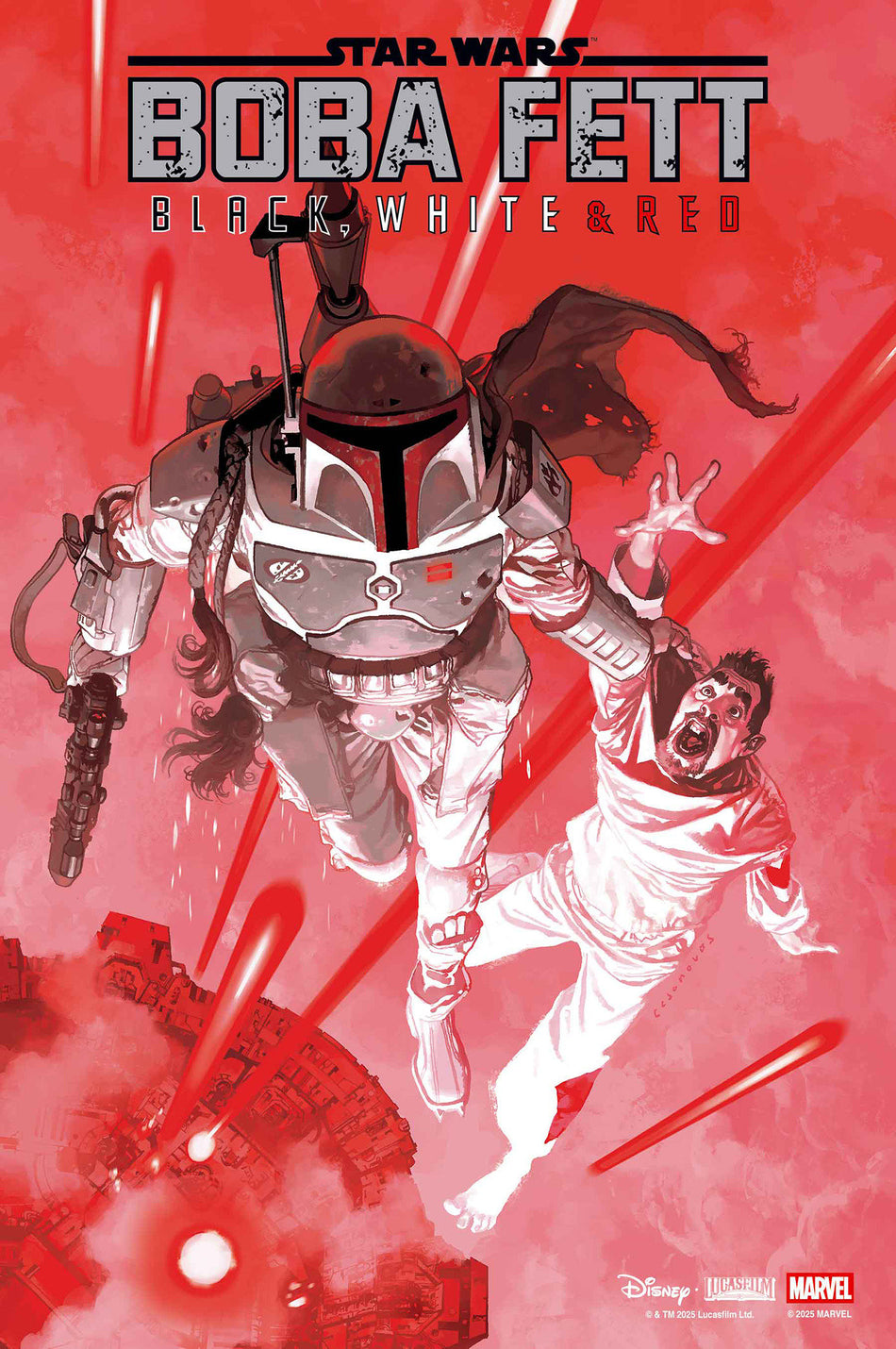 Stock Photo of Star Wars: Boba Fett   Black, White & Red #1 Josemaria Casanovas Variant Marvel Comics Comics sold by Stronghold Collectibles of Acadiana Lafayette, LA