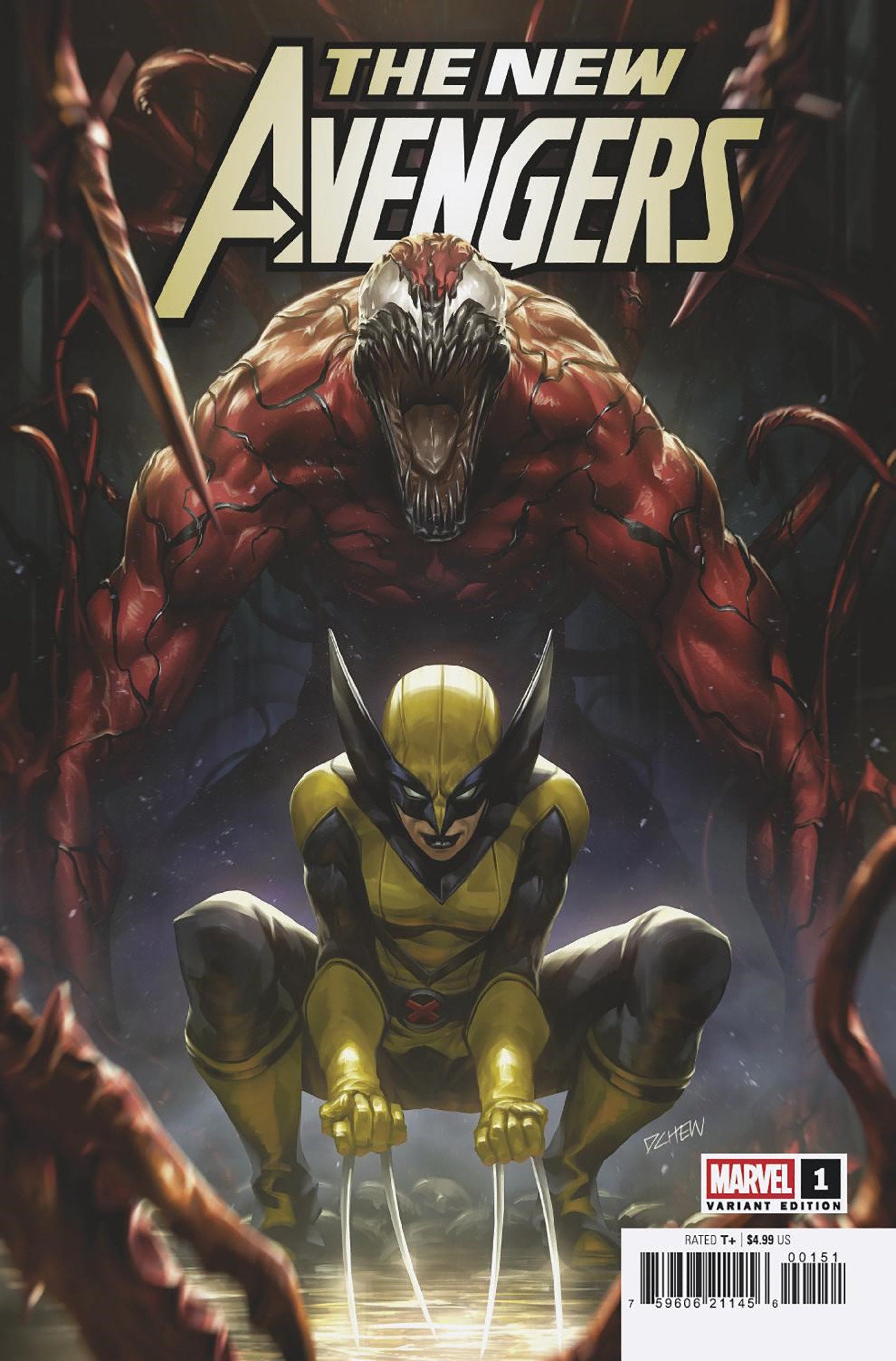 Stock Photo of New Avengers #1 Derrick Chew Carnage And Laura Kinney Wolverine Variant B Marvel Comics Comics sold by Stronghold Collectibles of Acadiana Lafayette, LA