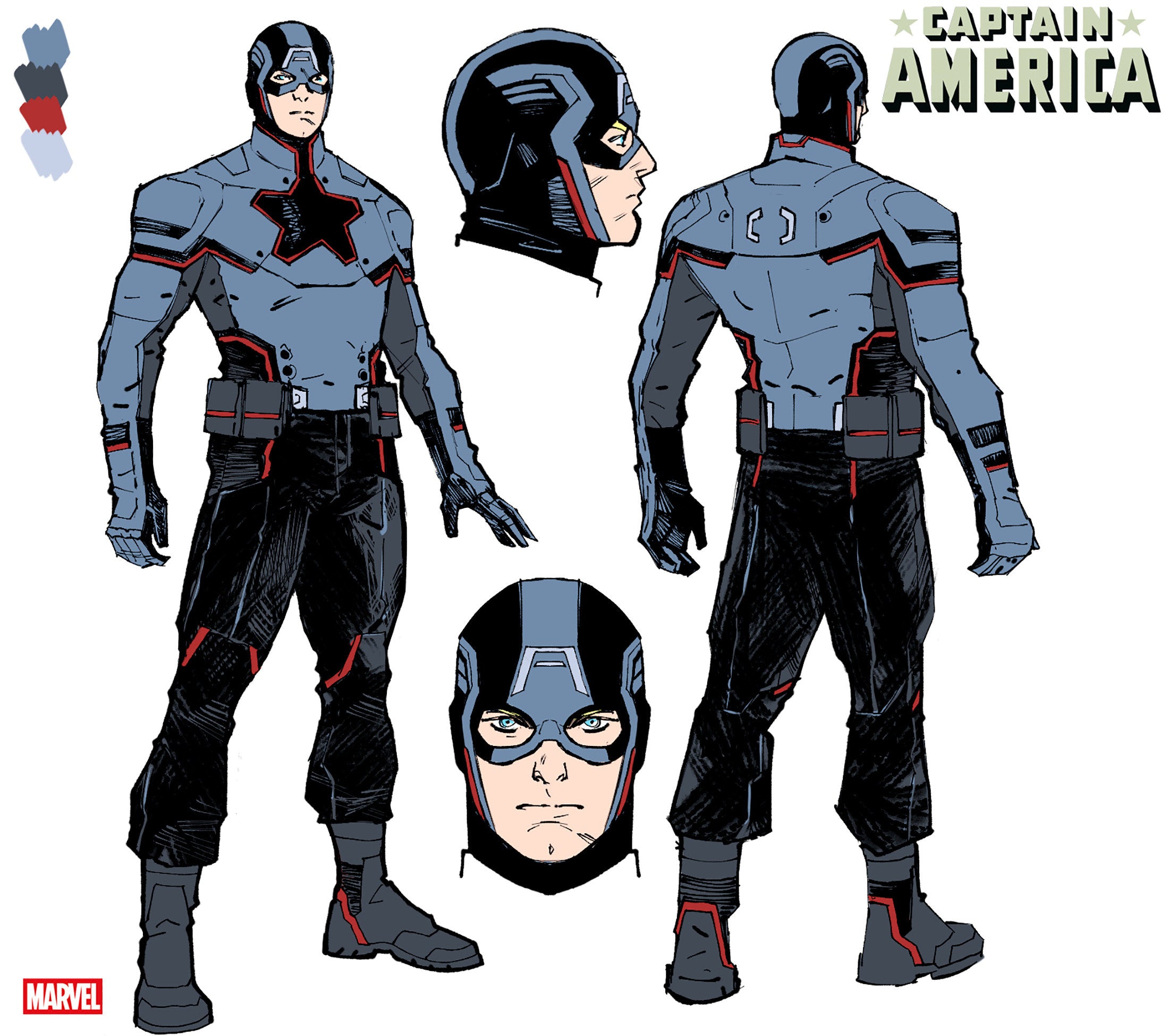 Stock Photo of Captain America #2 Valerio Schiti Design Variant Marvel Comics Comics sold by Stronghold Collectibles of Acadiana Lafayette, LA
