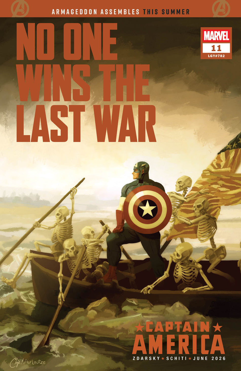 Stock Photo of  Captain America #11 Chip Zdarsky Foreshadow Variant Marvel Comics Comics sold by Stronghold Collectibles of Acadiana Lafayette, LA