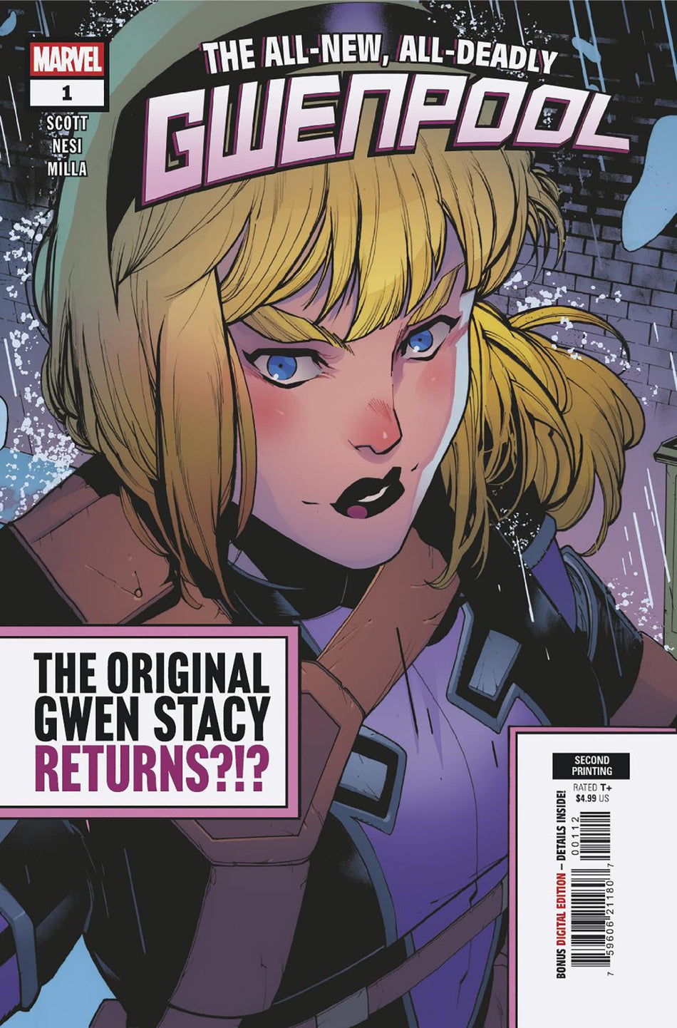 Stock Photo of Gwenpool #1 Stefano Nesi 2nd Print Variant Marvel Comics Comics sold by Stronghold Collectibles of Acadiana Lafayette, LA