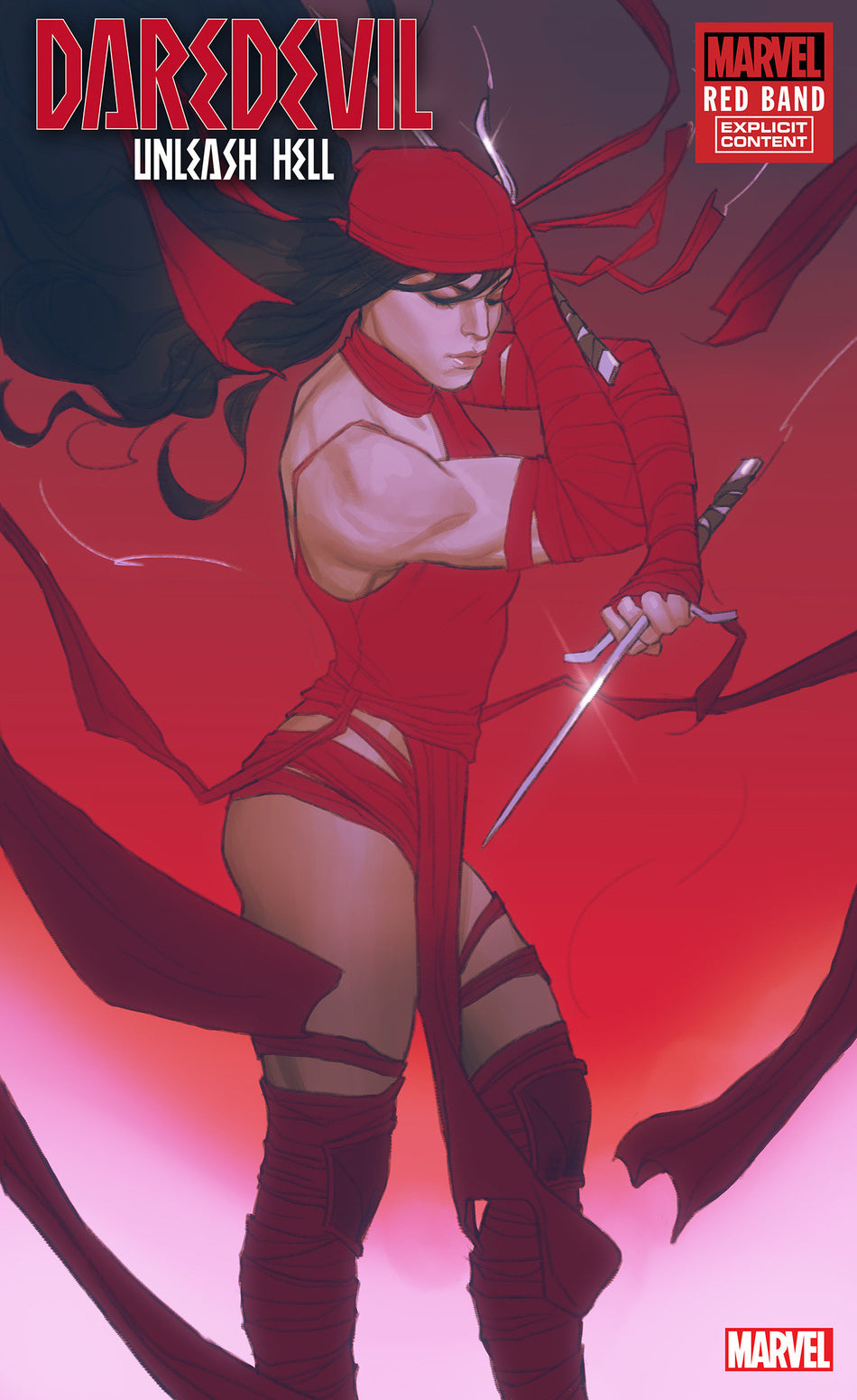 Daredevil: Unleash Hell - Red Band #1 Joshua Swaby Elektra Variant [Polybagged] PRESALE Orders due 11/25