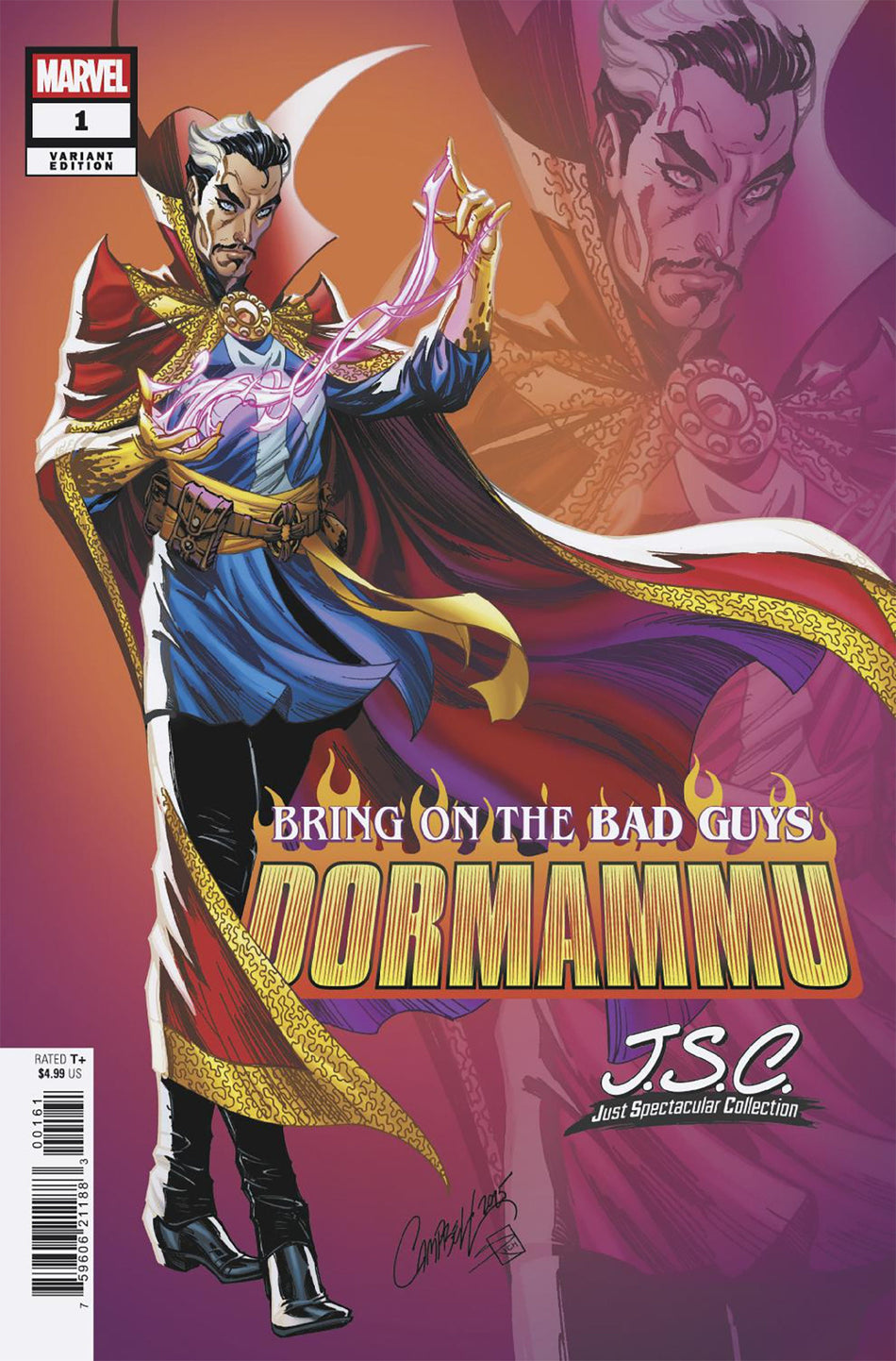 Stock Photo of Bring On The Bad Guys: Dormammu #1 J. Scott Campbell Just Spectacular Collection Variant Marvel Comics Comics sold by Stronghold Collectibles of Acadiana Lafayette, LA