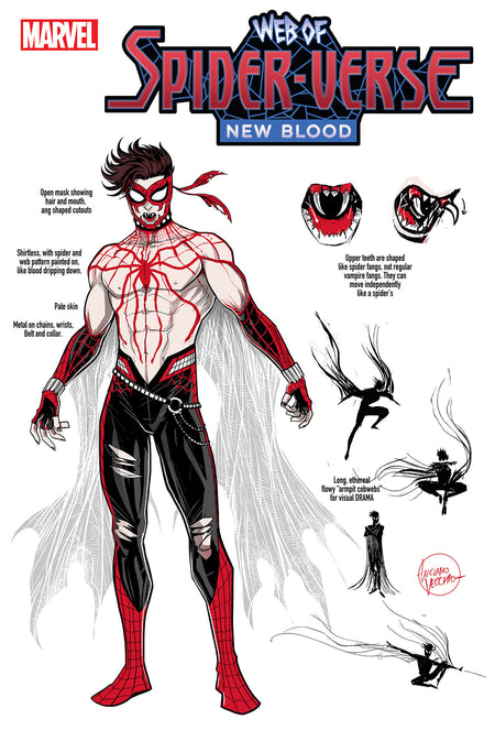Stock Photo of Web of Spider-Verse: New Blood #1 Luciano Vecchio 1:10 Design Variant Marvel Comics Comics sold by Stronghold Collectibles of Acadiana Lafayette, LA