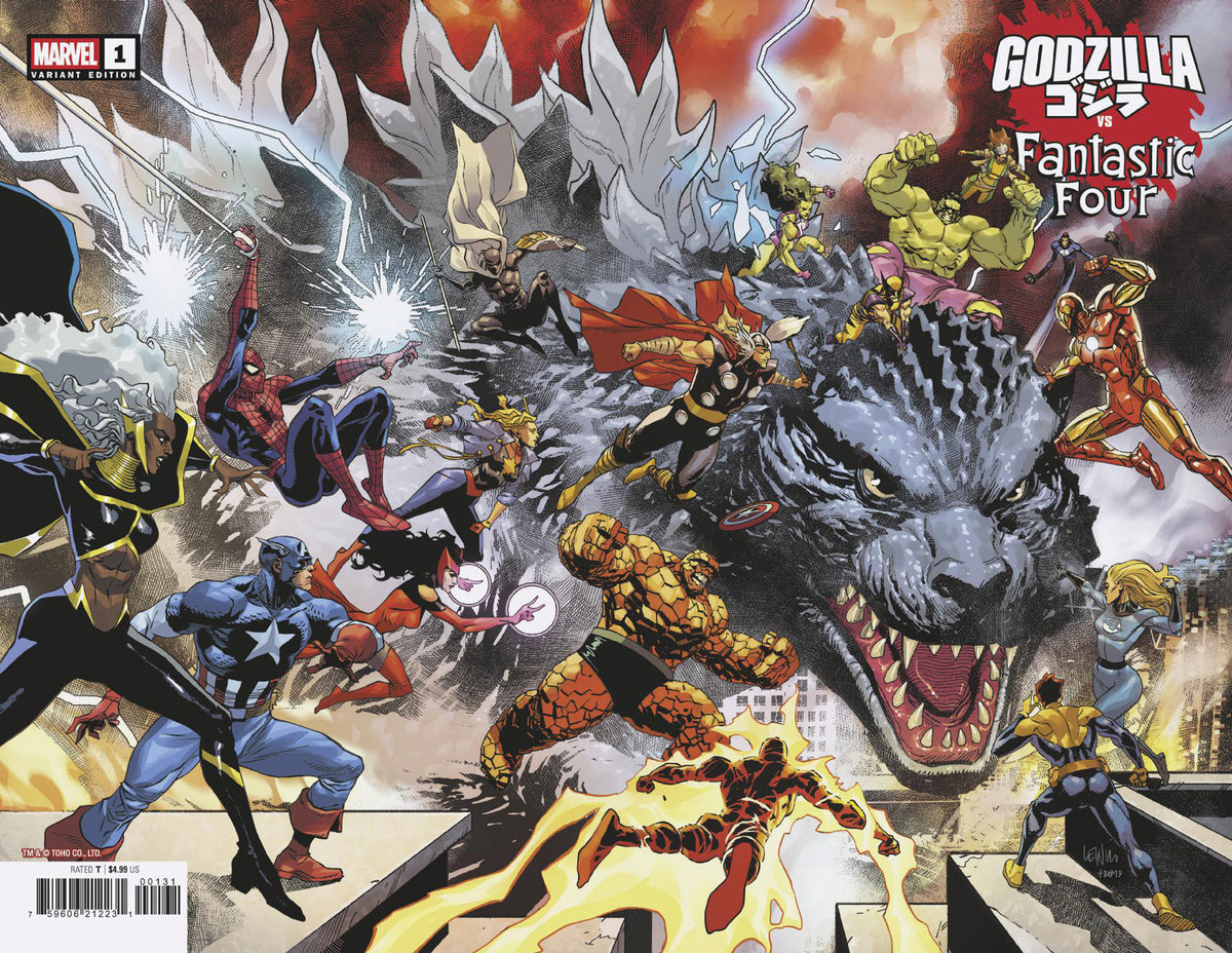 Stock Photo of Godzilla vs. Fantastic Four #1 Leinil Yu Wraparound Variant Marvel Comics Comics sold by Stronghold Collectibles of Acadiana Lafayette, LA