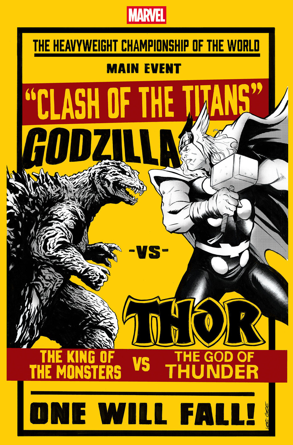 Stock Photo of Godzilla vs. Thor #1 Lee Garbett Versus Variant Marvel Comics Comics sold by Stronghold Collectibles of Acadiana Lafayette, LA