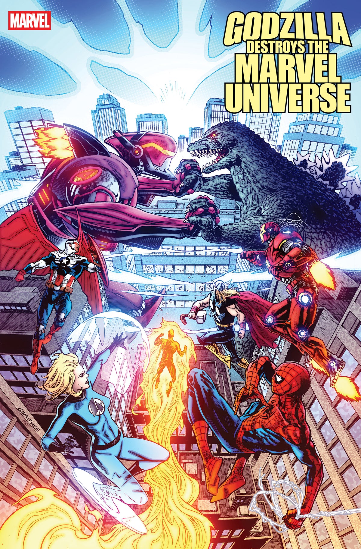 Stock Photo of  Godzilla Destroys The Marvel Universe #5 Cory Smith Variant Marvel Comics Comics sold by Stronghold Collectibles of Acadiana Lafayette, LA