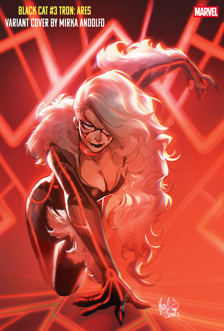 Stock Photo of Black Cat #3 Mirka Andolfo Tron: Ares Variant Marvel Comics Comics sold by Stronghold Collectibles of Acadiana Lafayette, LA
