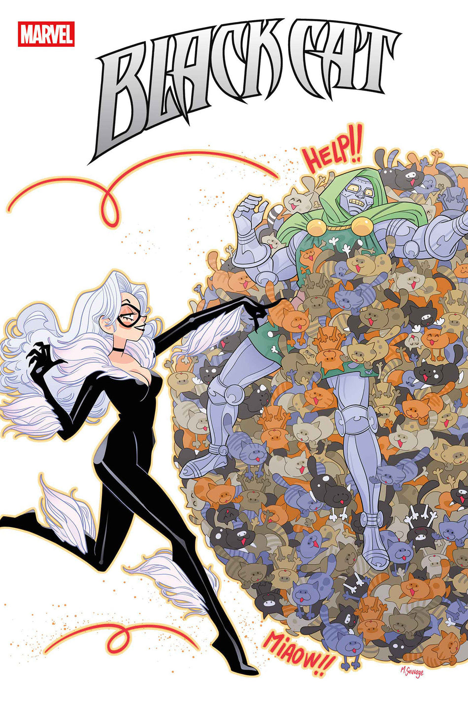 Stock Photo of  Black Cat #8 Marguerite Sauvage Doom Homage Variant Marvel Comics Comics sold by Stronghold Collectibles of Acadiana Lafayette, LA