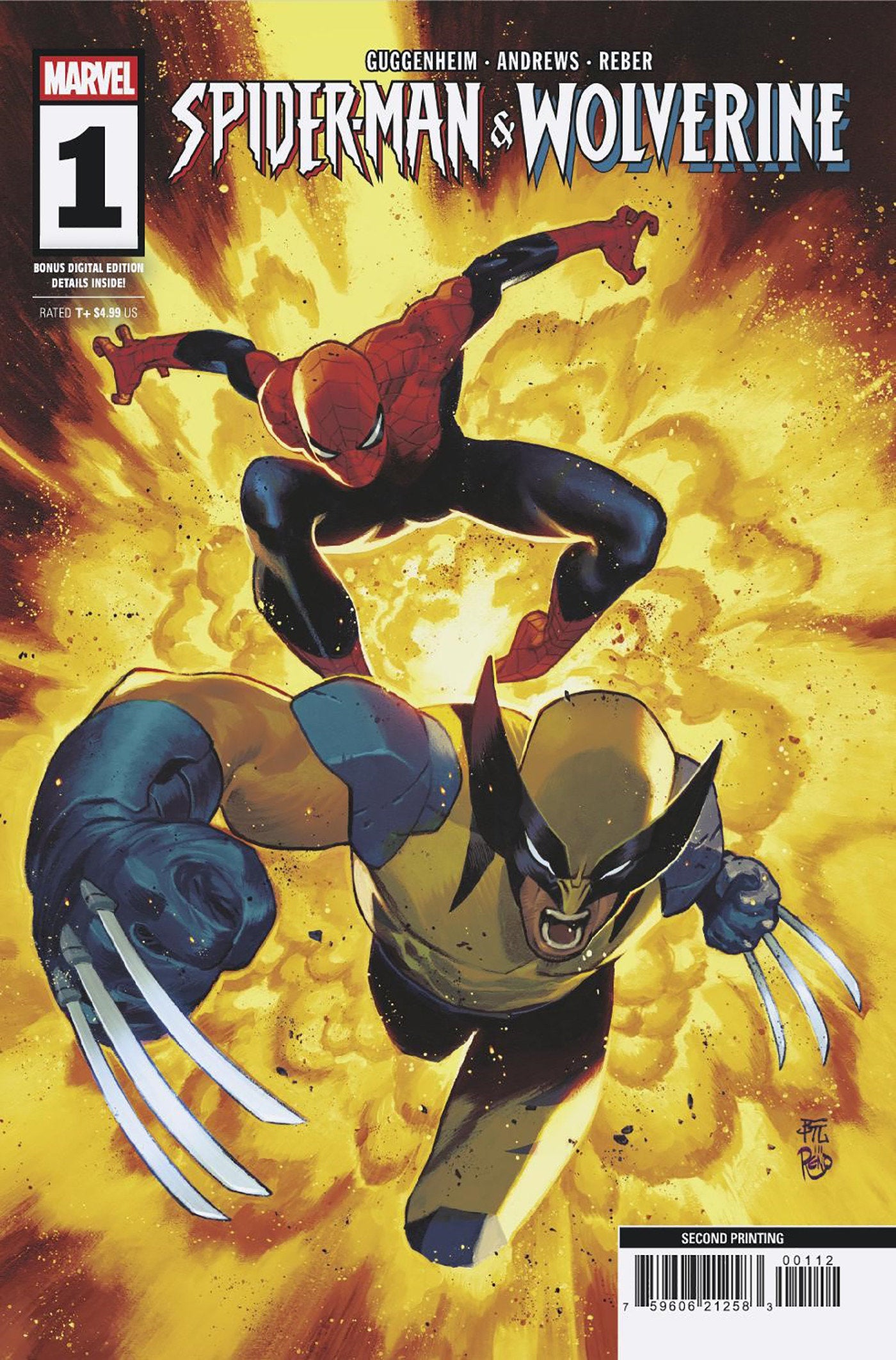 Stock Photo of Spider-Man & Wolverine #1 Dike Ruan 2nd Print Variant Marvel Comics Comics sold by Stronghold Collectibles of Acadiana Lafayette, LA
