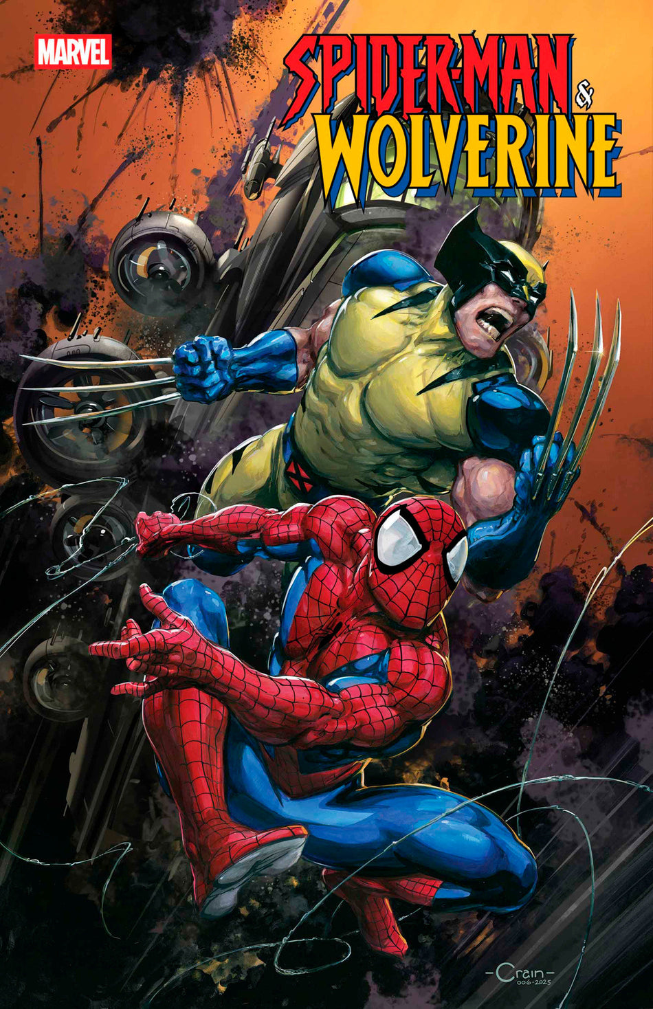 Stock Photo of Spider-Man & Wolverine #1 Clayton Crain Variant Marvel Comics Comics sold by Stronghold Collectibles of Acadiana Lafayette, LA