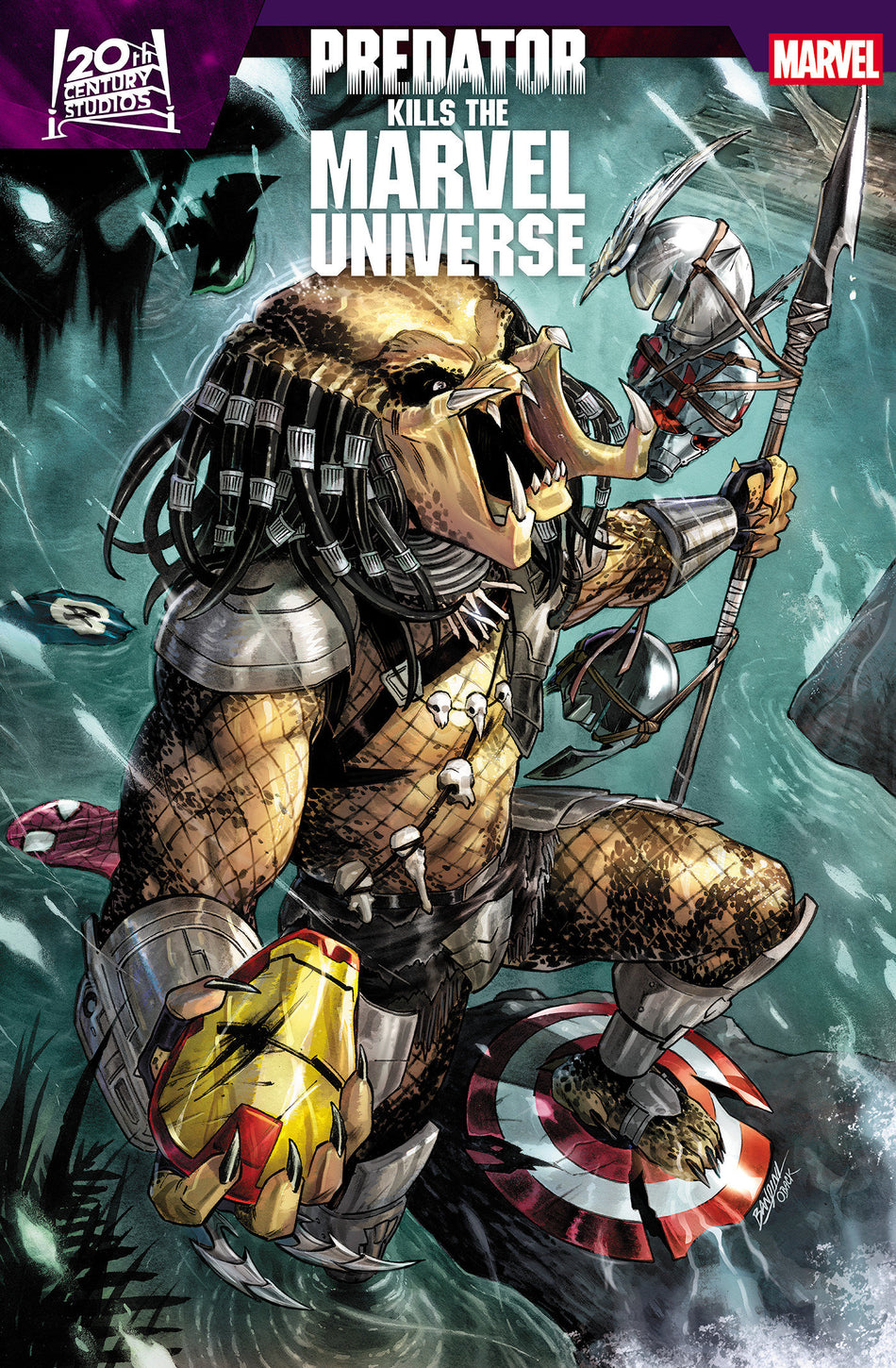 Stock Photo of Predator Kills the Marvel Universe #1 Michele Bandini 2nd Print Variant Marvel Comics Comics sold by Stronghold Collectibles of Acadiana Lafayette, LA