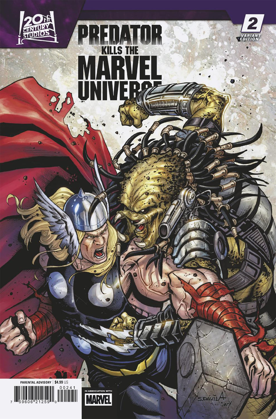 Stock Photo of Predator Kills The Marvel Universe #2 Sergio Davila Variant Marvel Comics Comics sold by Stronghold Collectibles of Acadiana Lafayette, LA