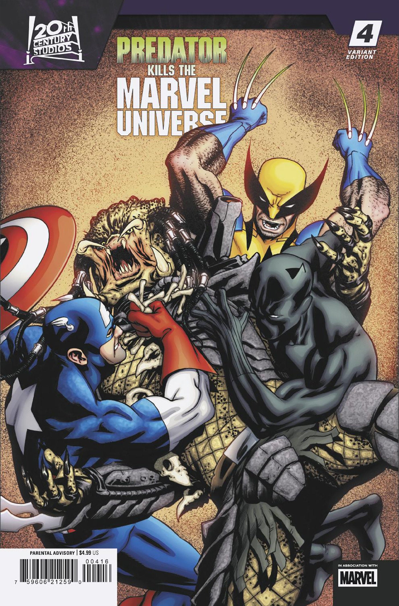 Stock Photo of  Predator Kills The Marvel Universe #4 Mike McKone 1:25 Variant Marvel Comics Comics sold by Stronghold Collectibles of Acadiana Lafayette, LA